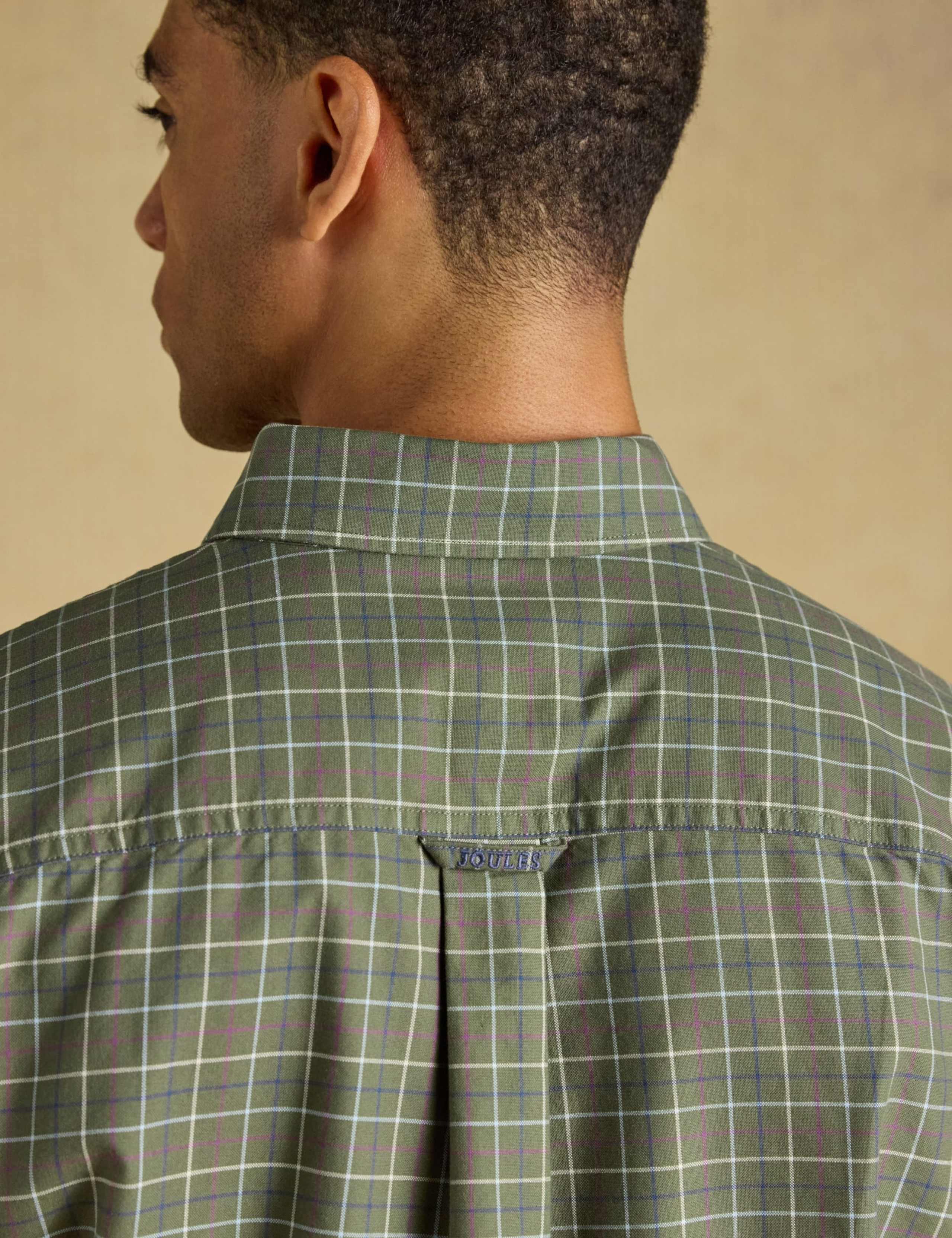 Regular Fit Pure Cotton Checked Oxford Shirt 11 of 11