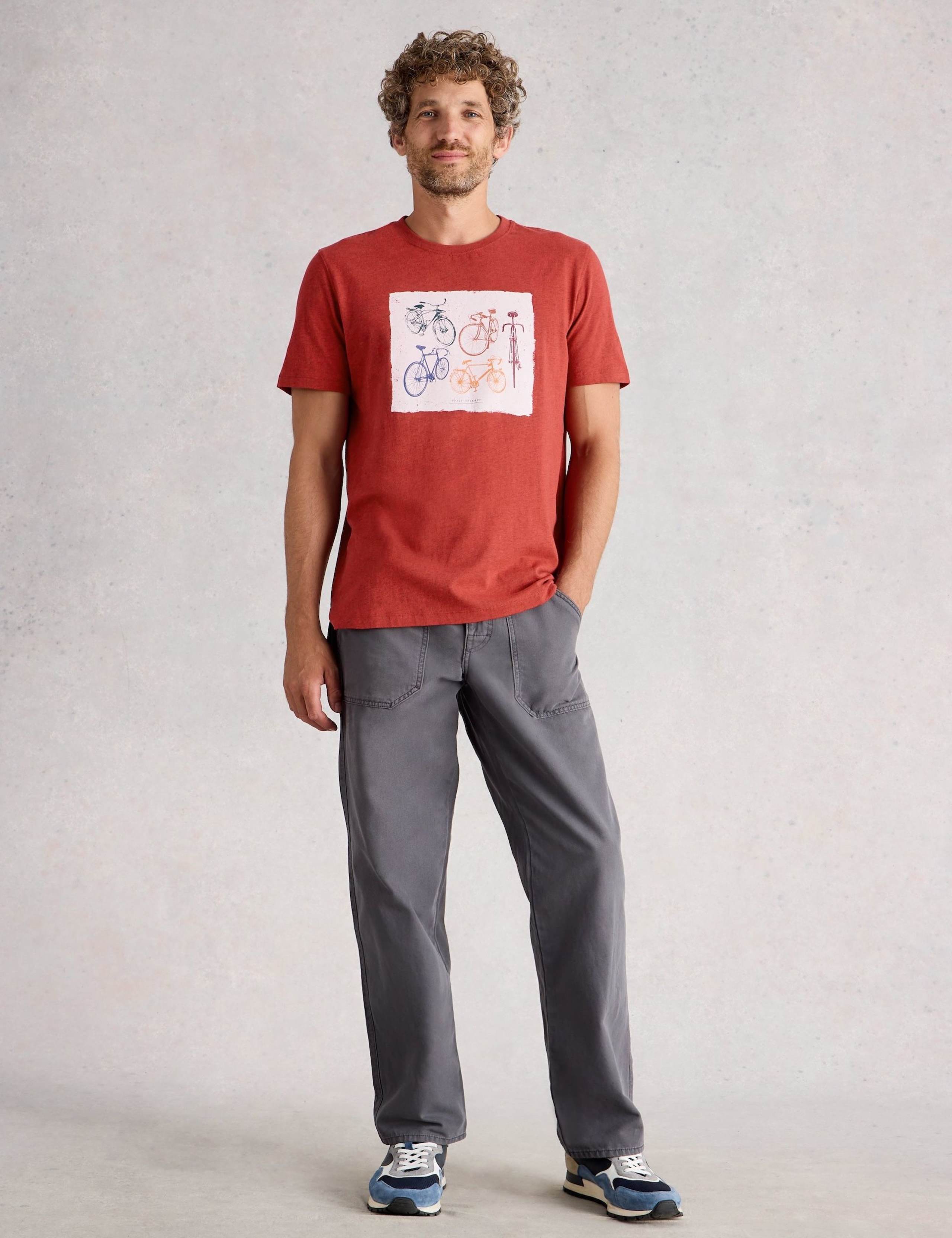 Cotton Rich Multi Bike Graphic T-Shirt 1 of 6