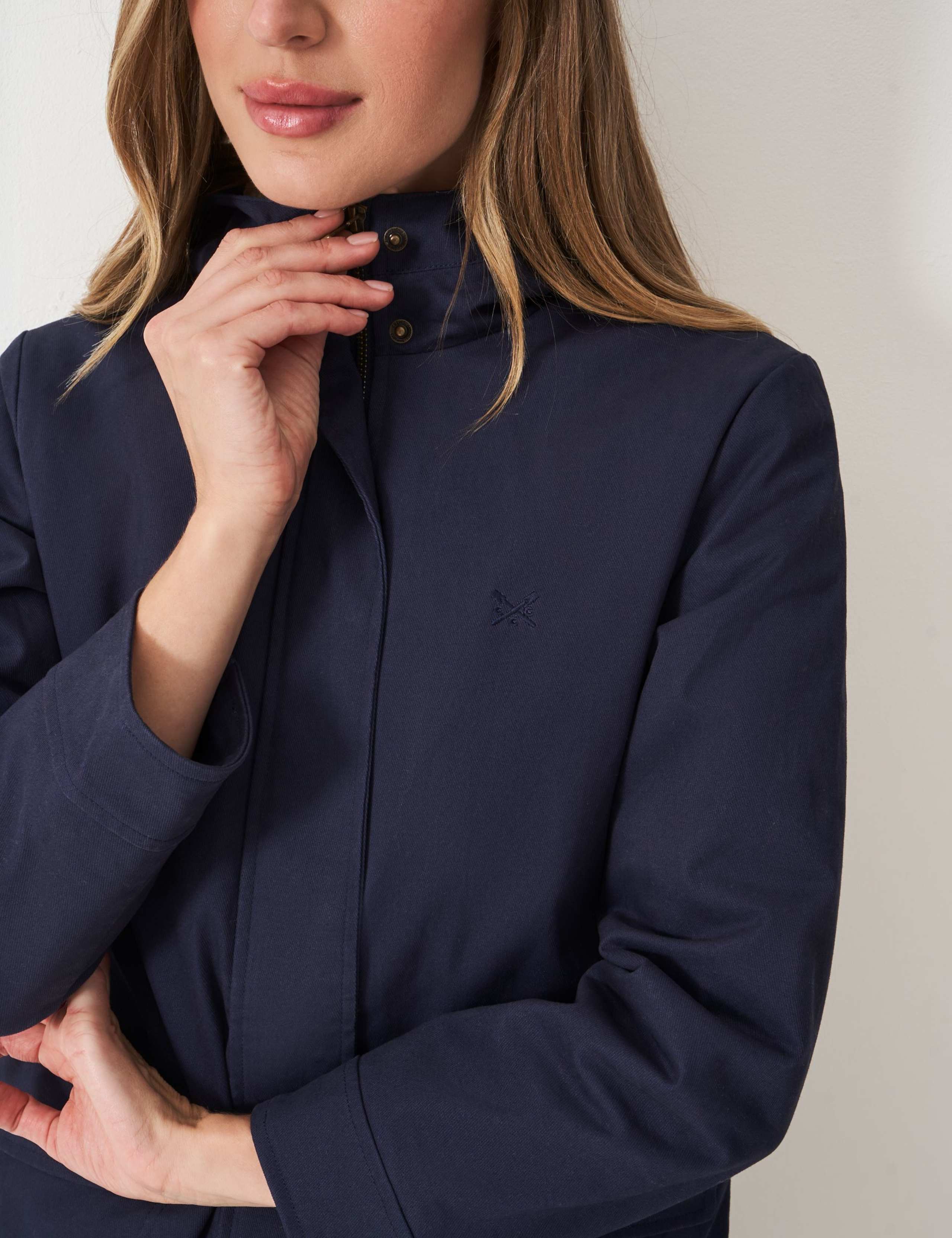 Cotton Rich Showerproof Hooded Raincoat 5 of 5