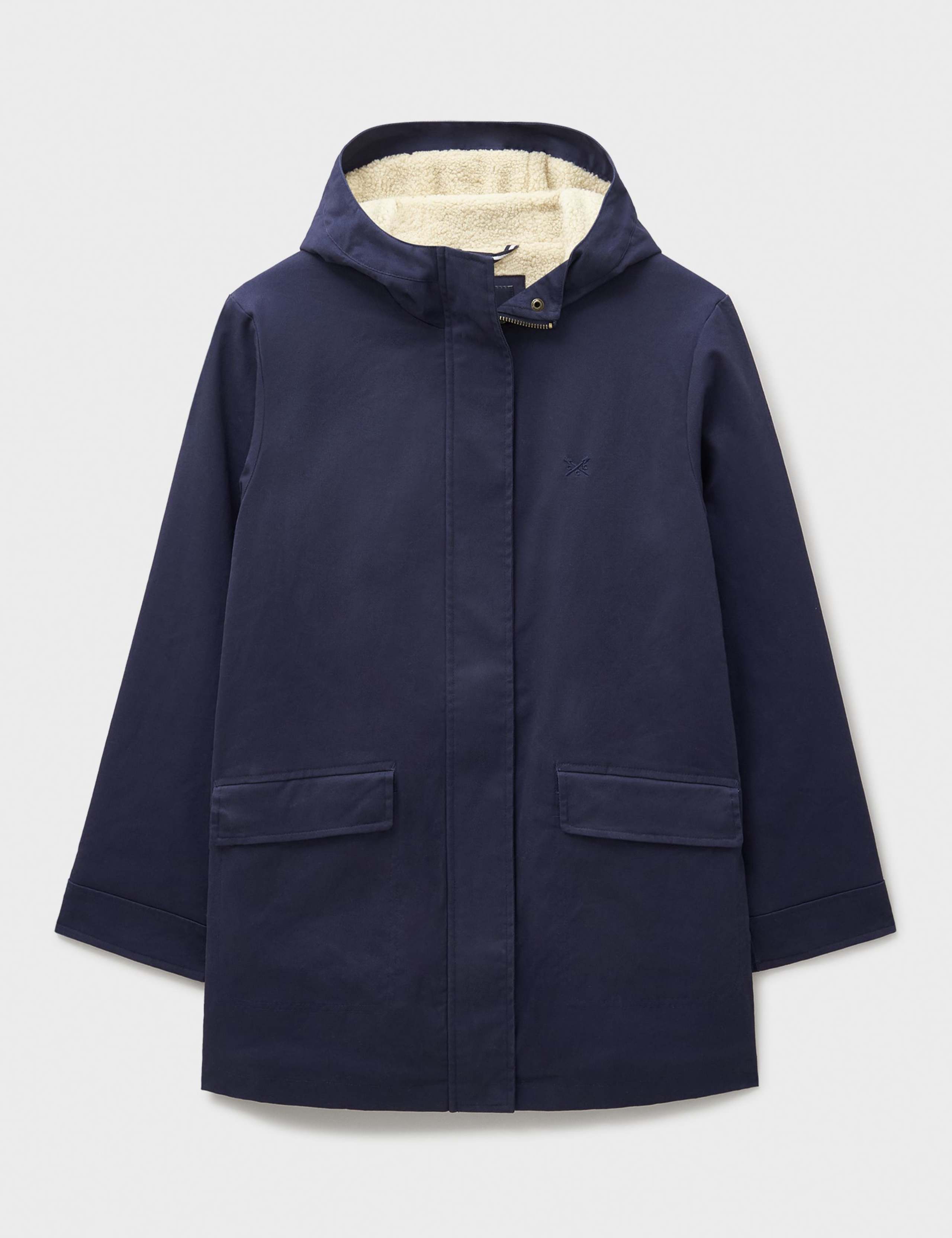 Cotton Rich Showerproof Hooded Raincoat 2 of 5