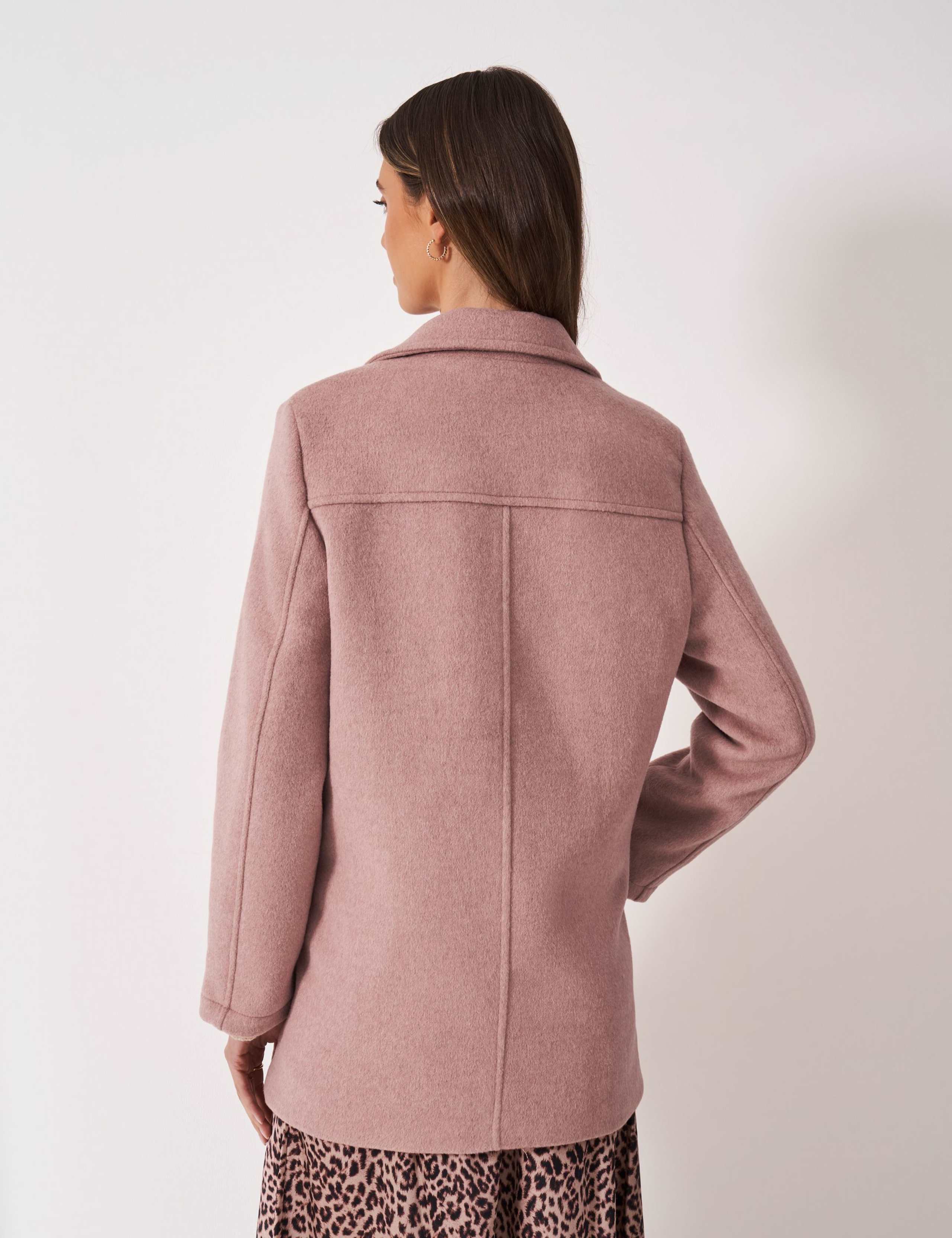 Wool Blend Double Breasted Peacoat 3 of 5