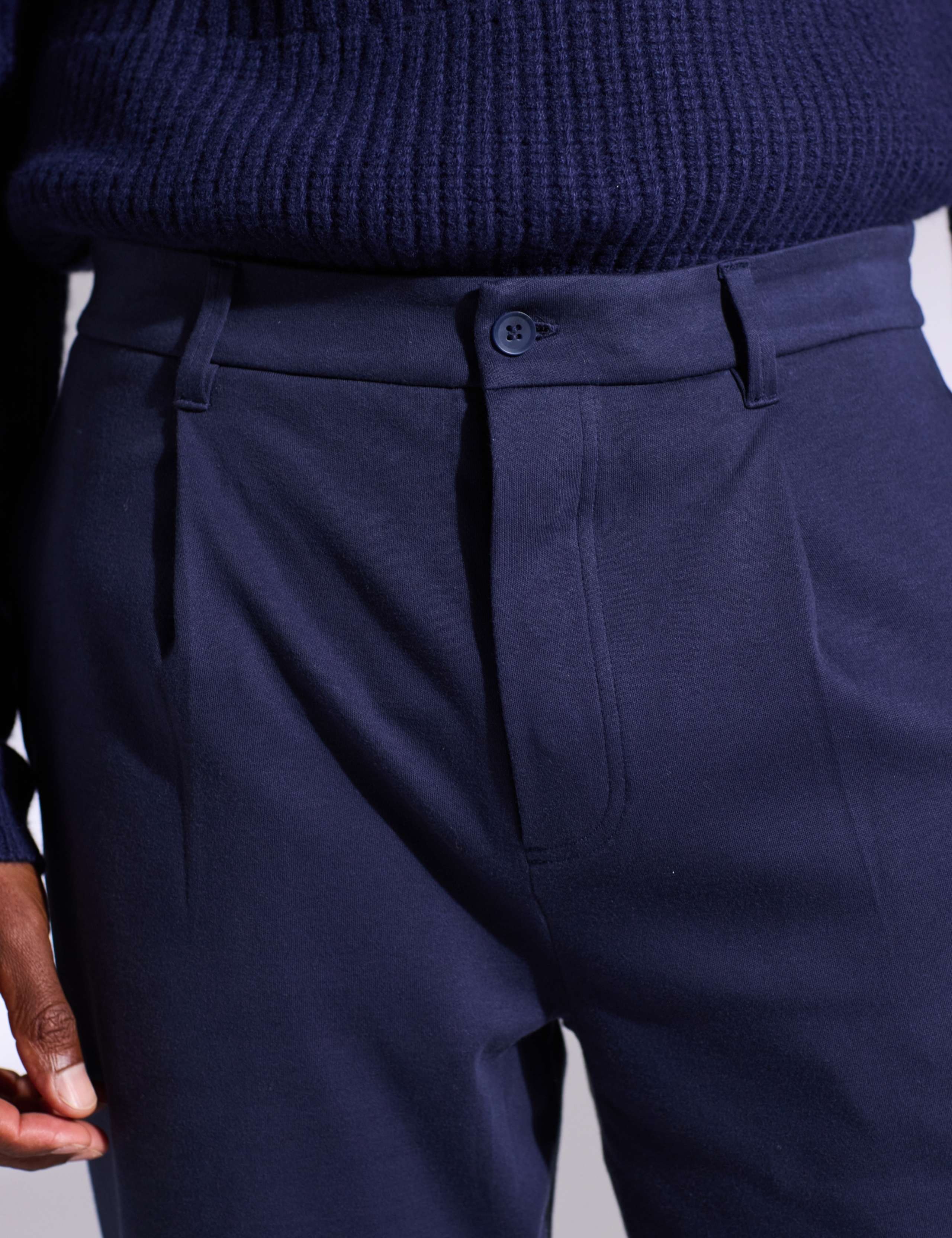 Pure Cotton Relaxed Fit Tapered Pants 4 of 5