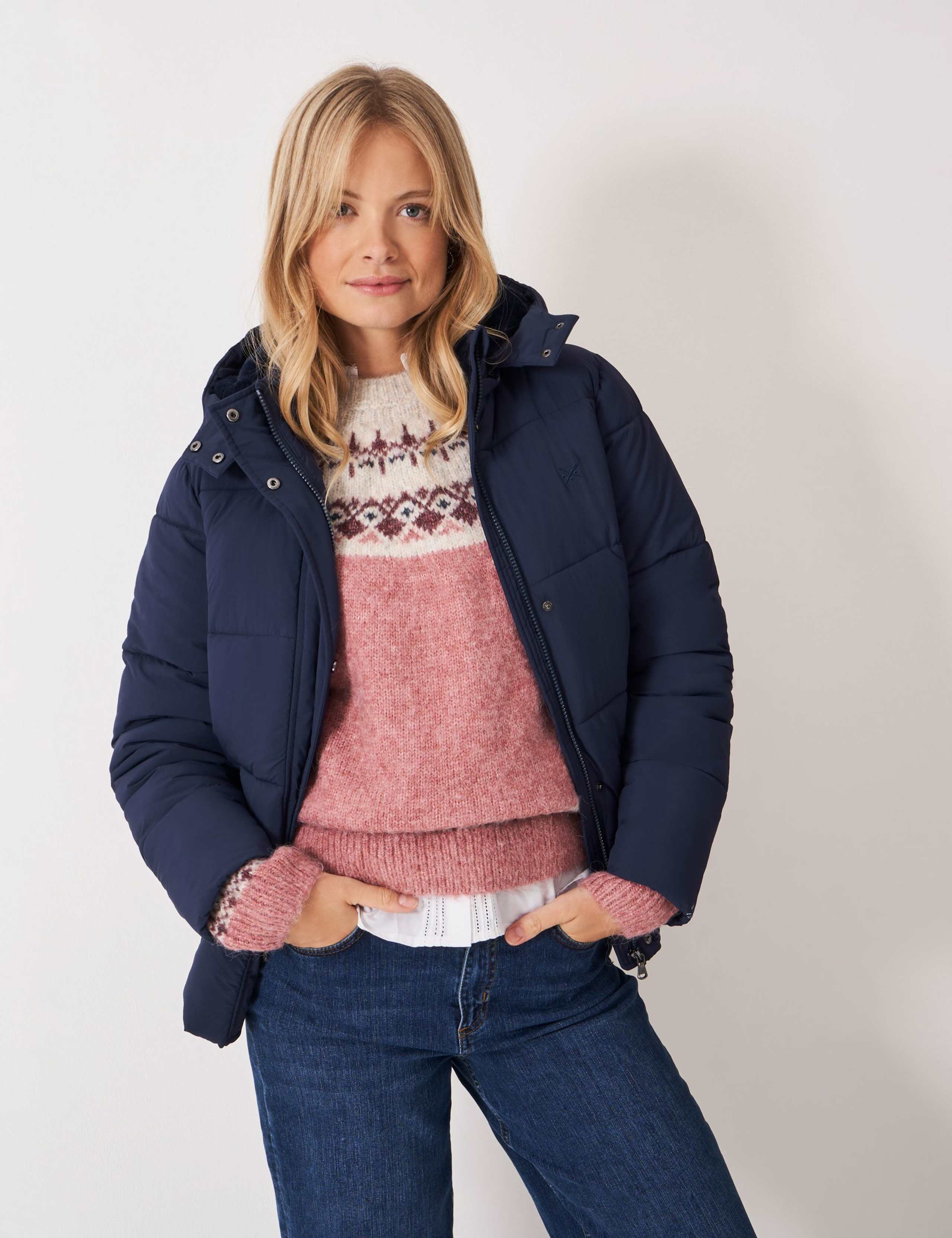 Hooded Quilted Midweight Padded Puffer Coat 3 of 6