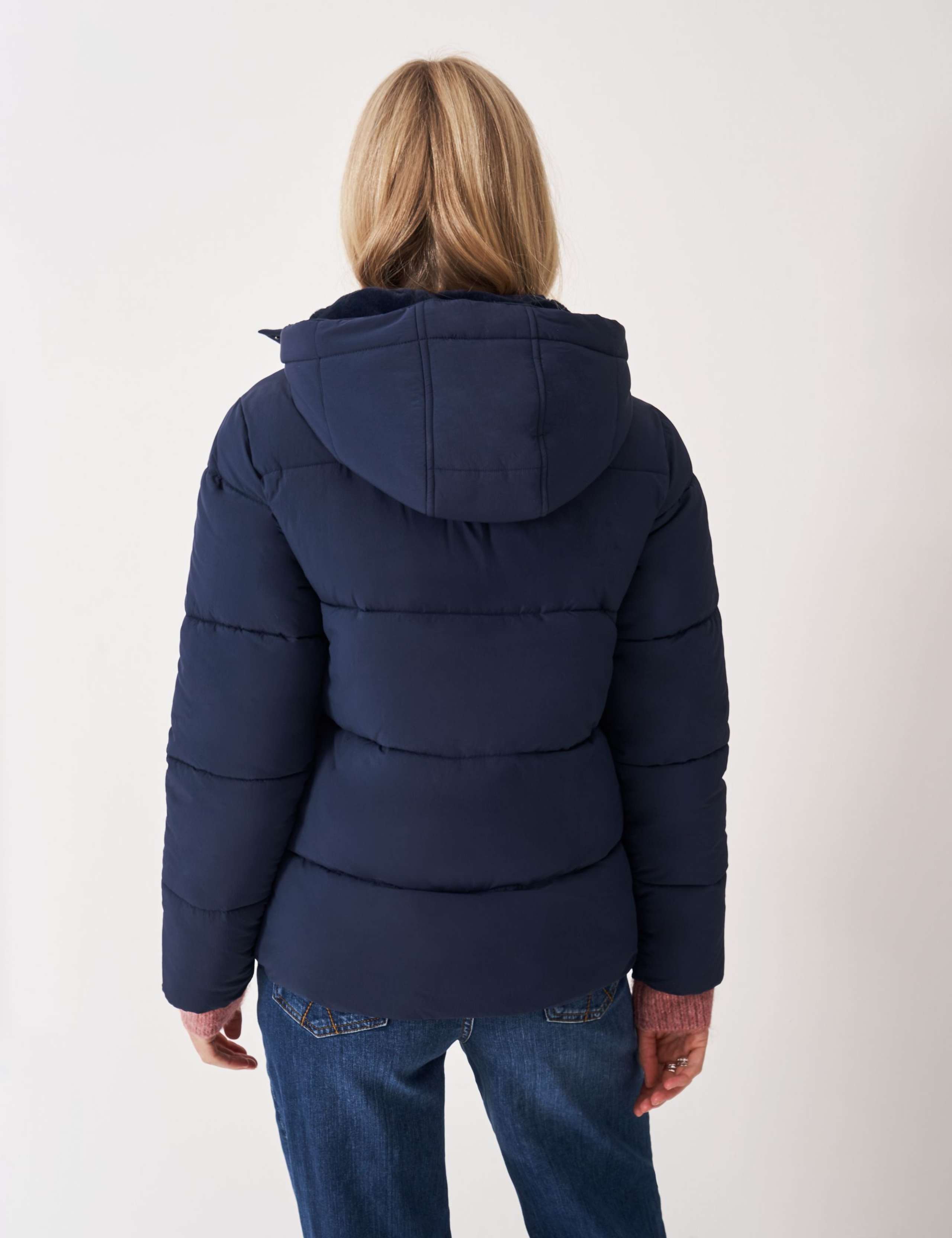 Hooded Quilted Midweight Padded Puffer Coat 4 of 6