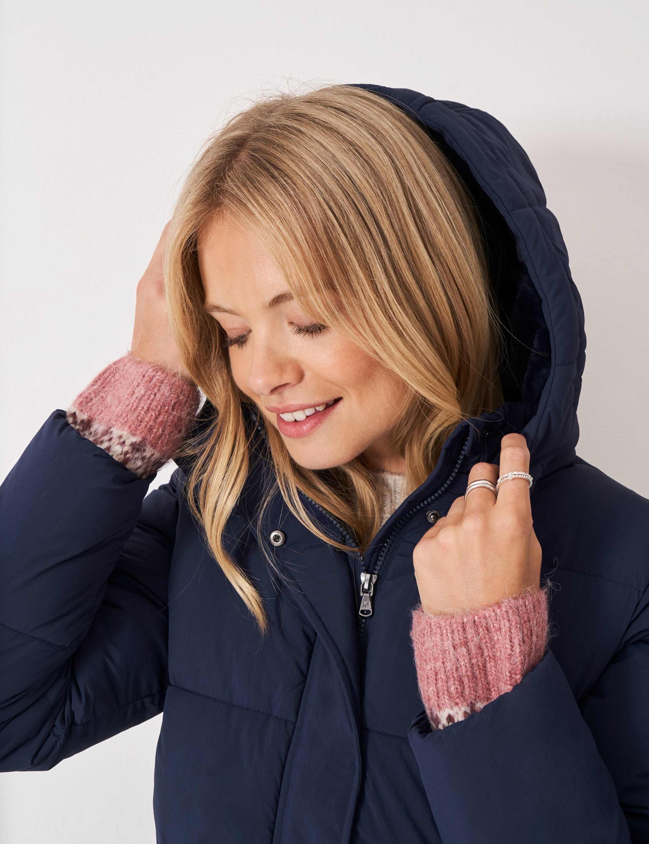 Hooded Quilted Midweight Padded Puffer Coat 6 of 6