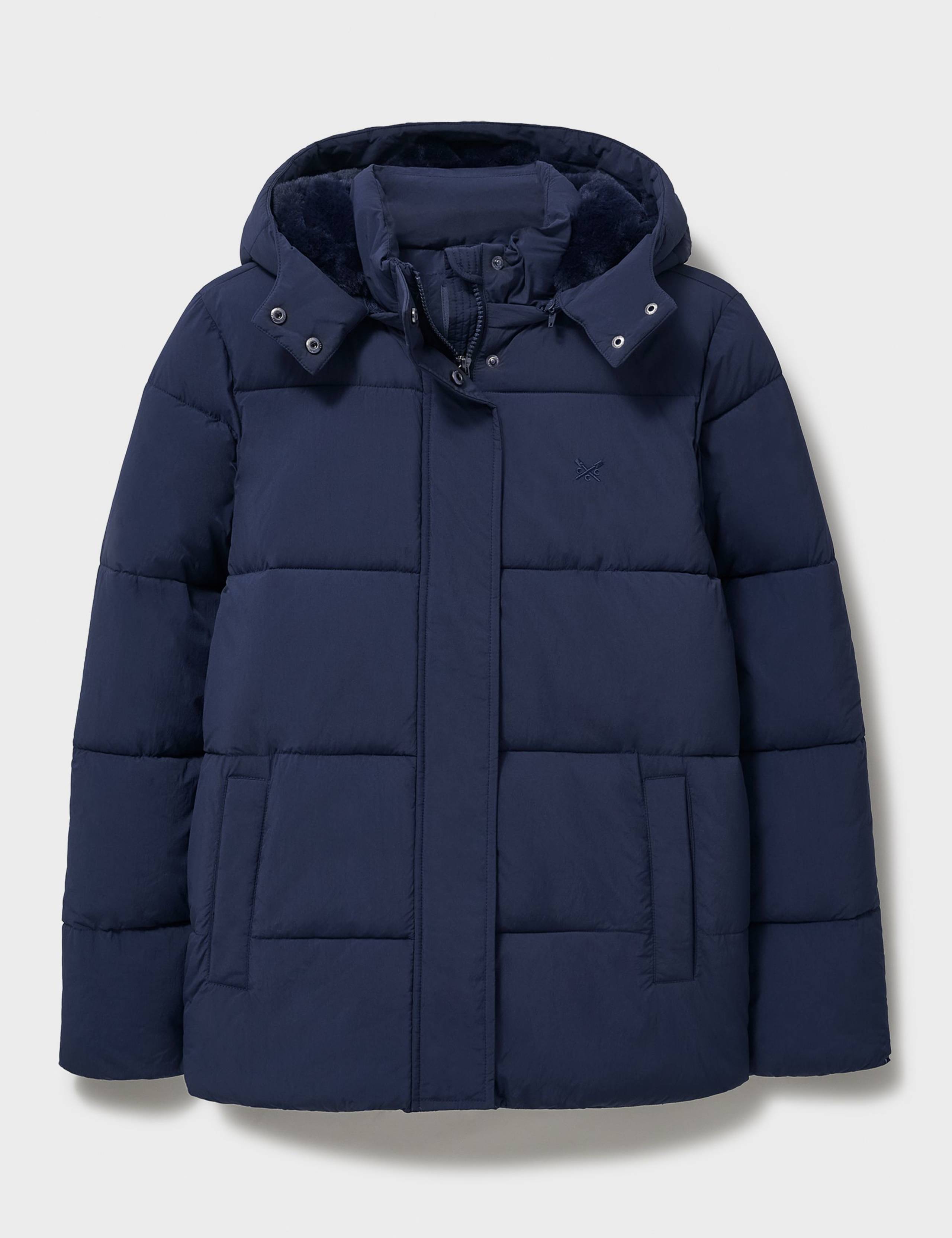 Hooded Quilted Midweight Padded Puffer Coat 2 of 6