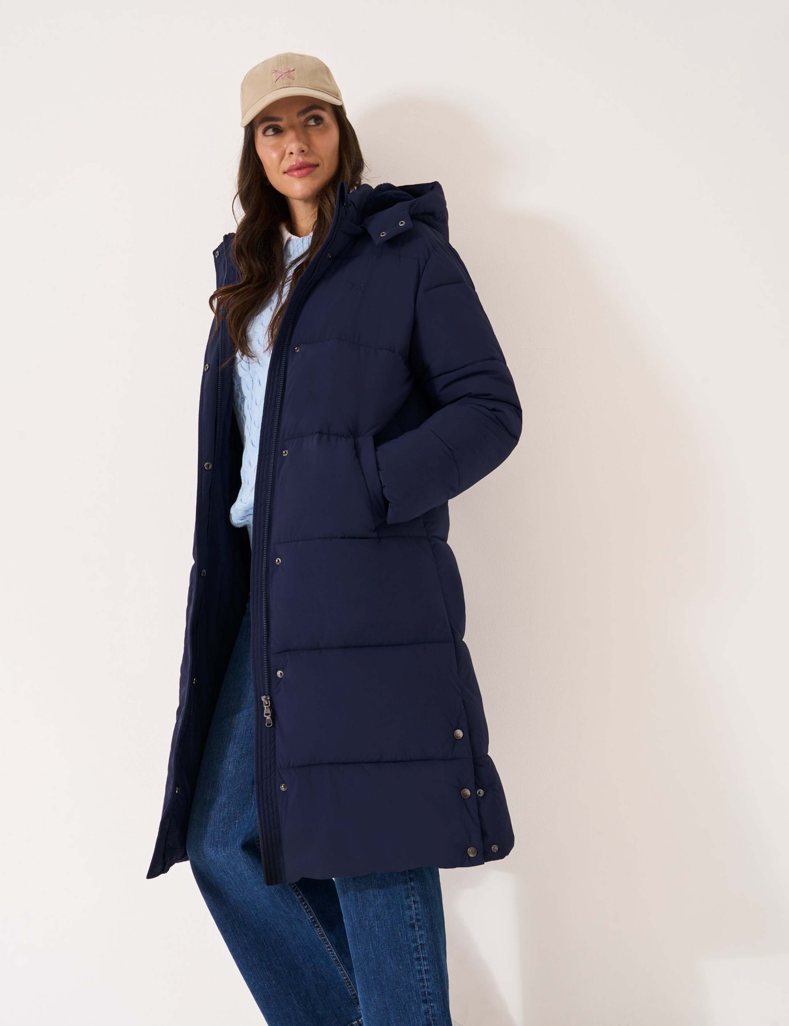 Padded Hooded Longline Puffer Coat 3 of 5