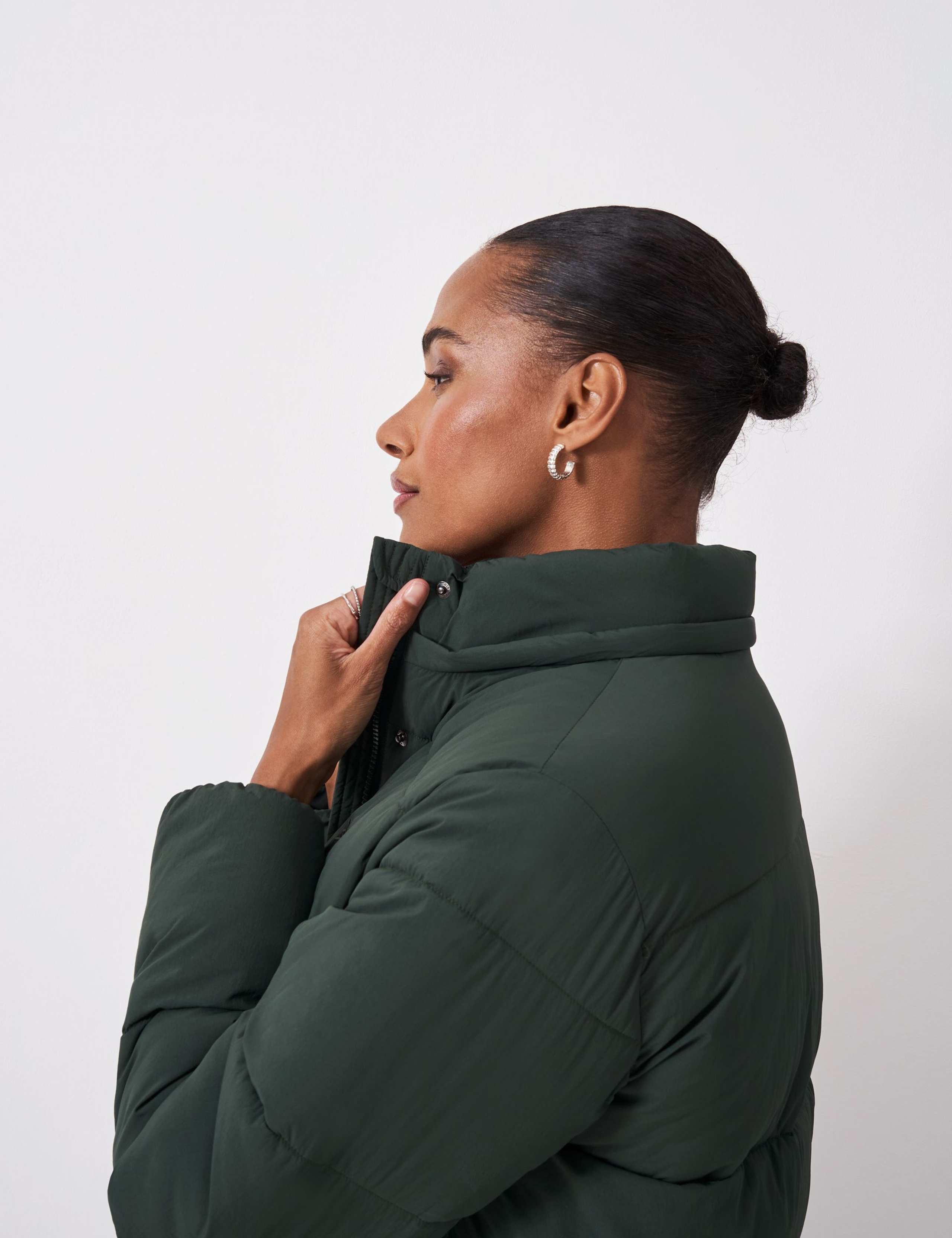 Padded Hooded Longline Puffer Coat 5 of 6