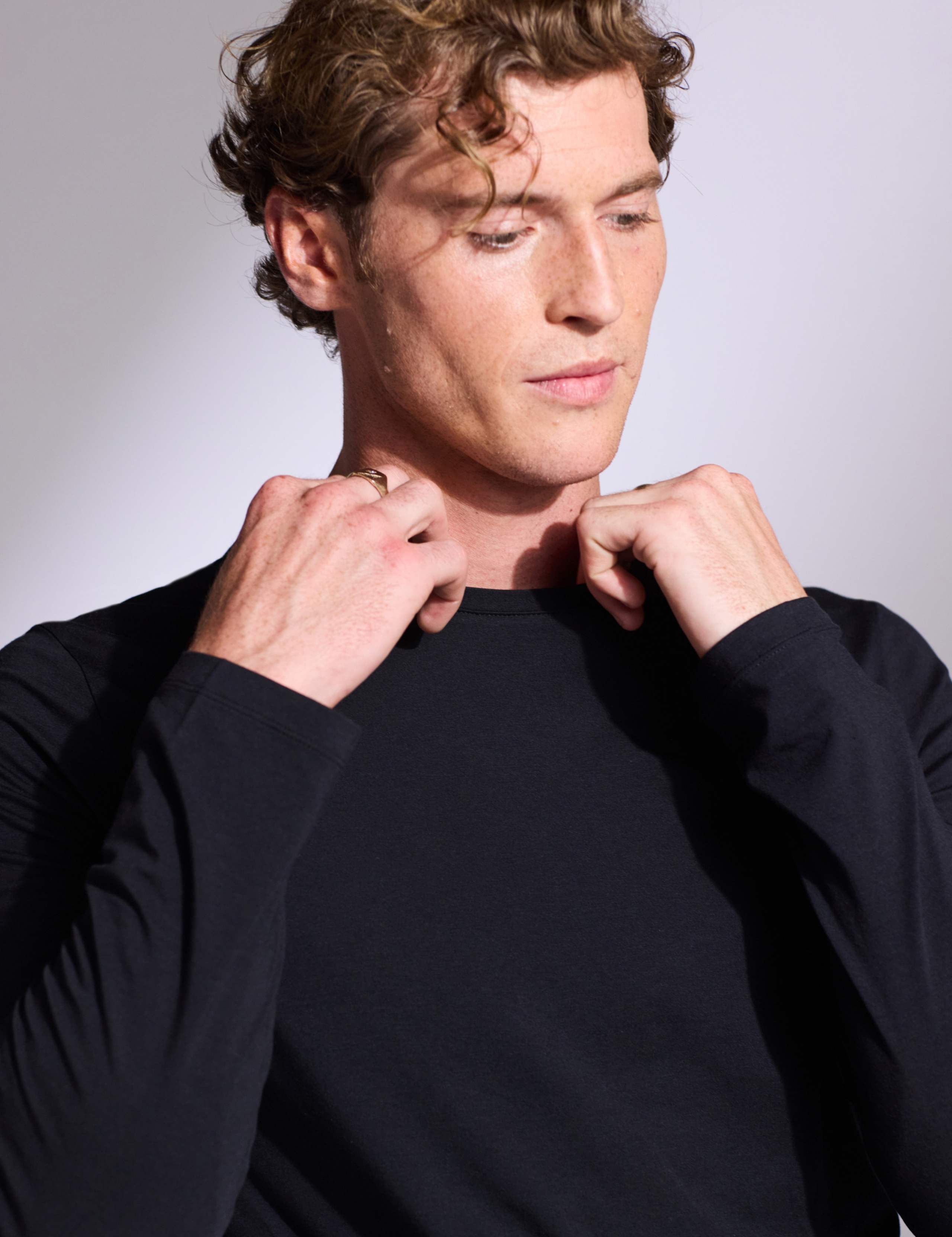 Cotton Blend Long Sleeve Top 2 of 3