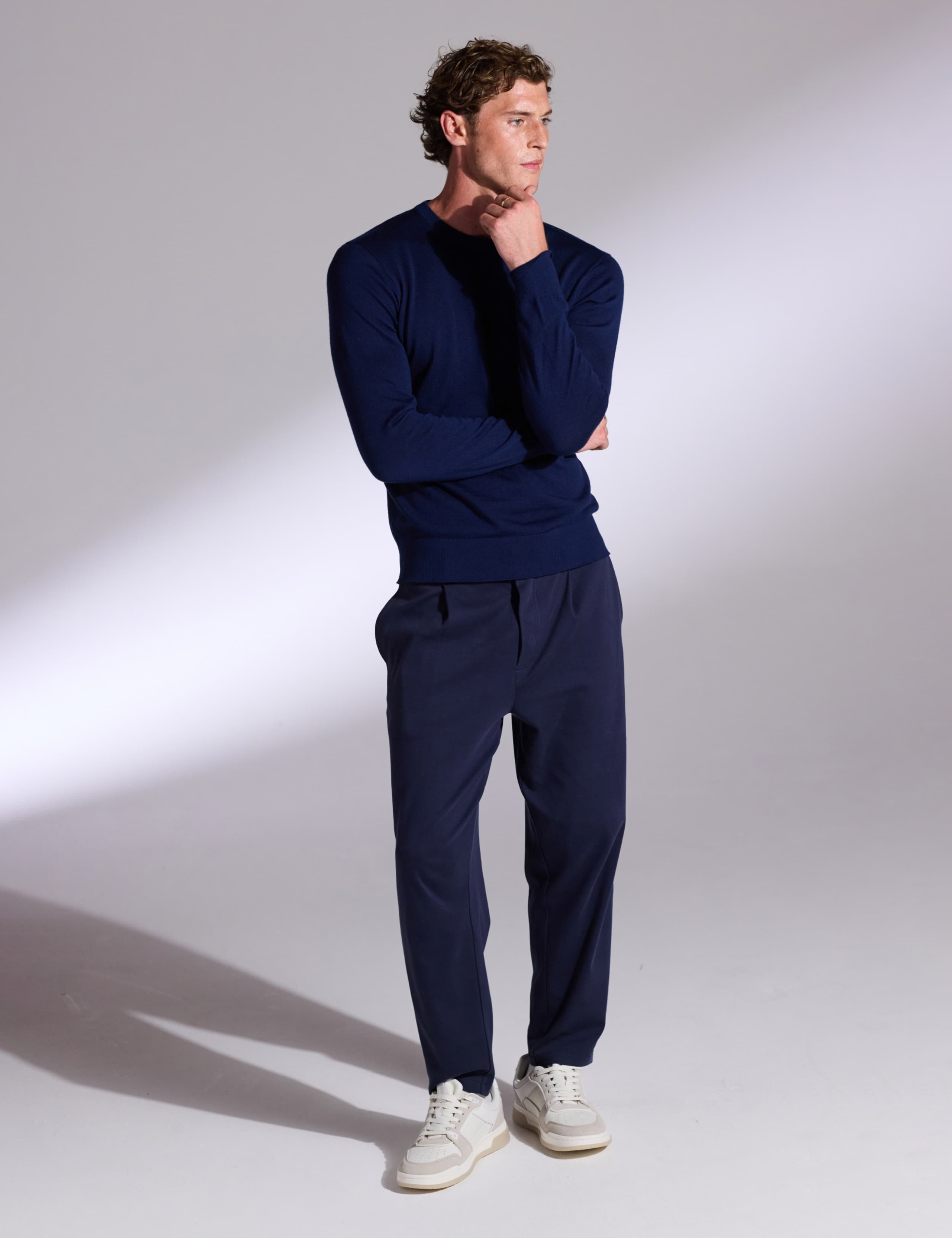 Pure Merino Wool Crew Neck Jumper 3 of 4