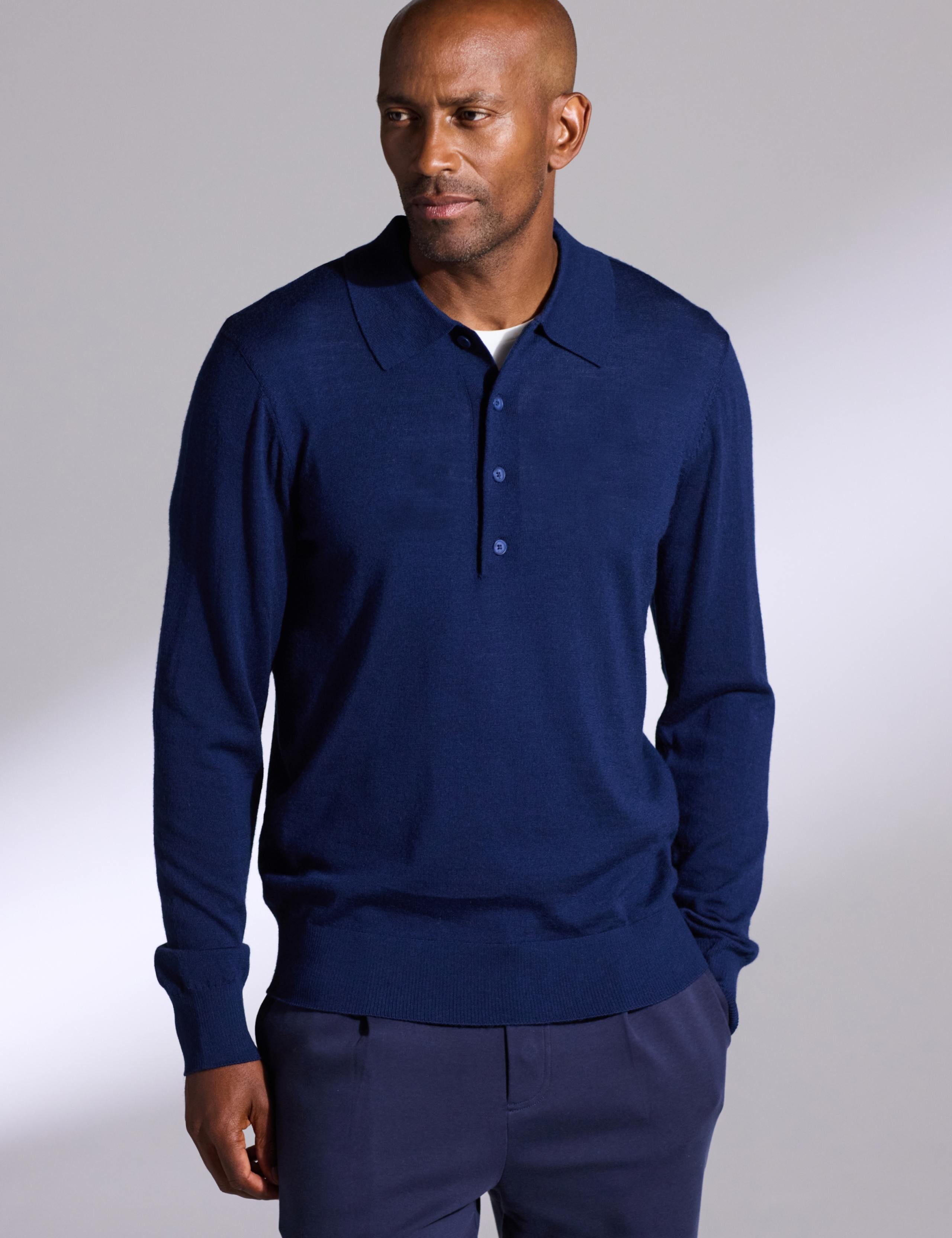 Pure Merino Wool Polo Shirt 1 of 4