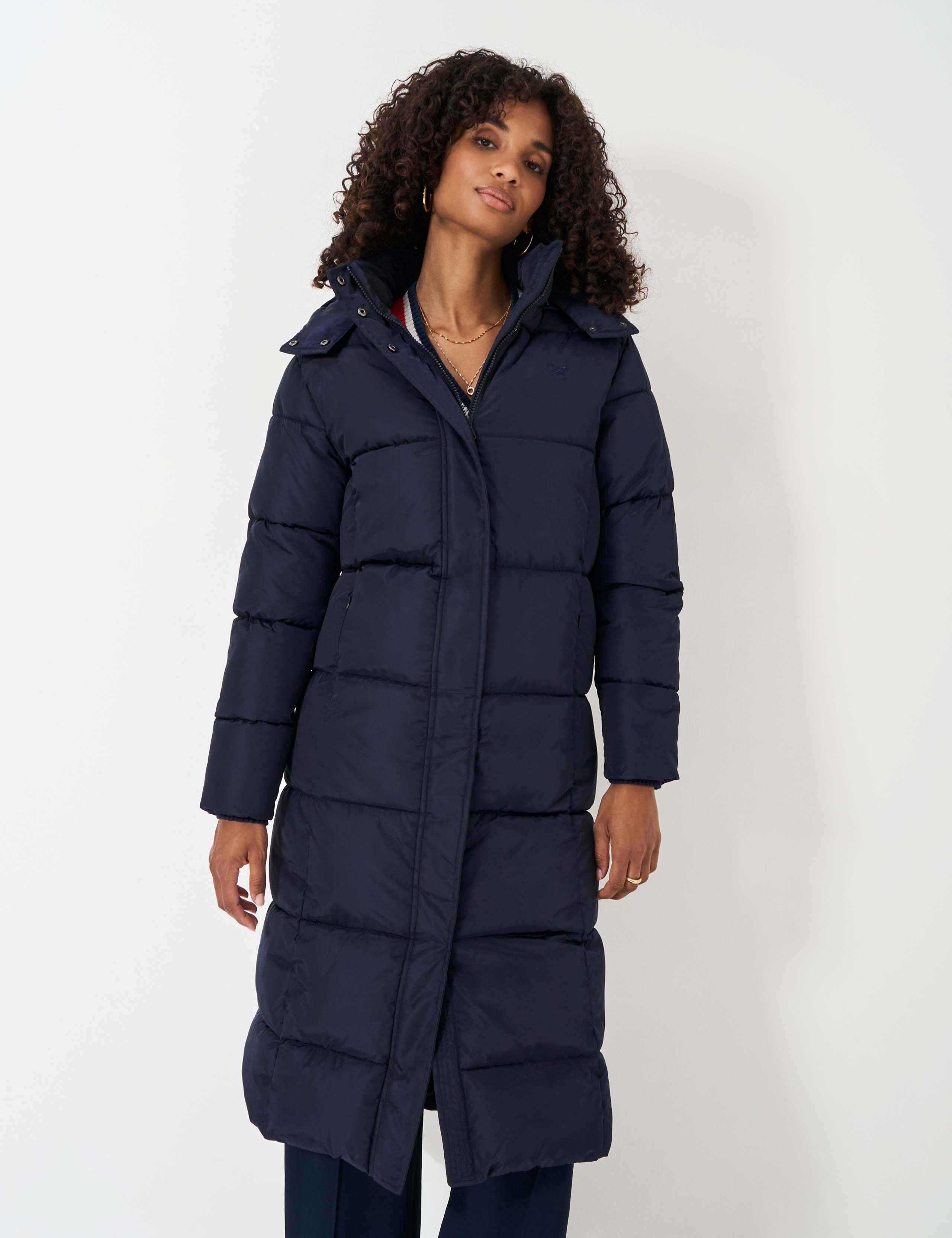 Padded Hooded Longline Puffer Coat 3 of 4