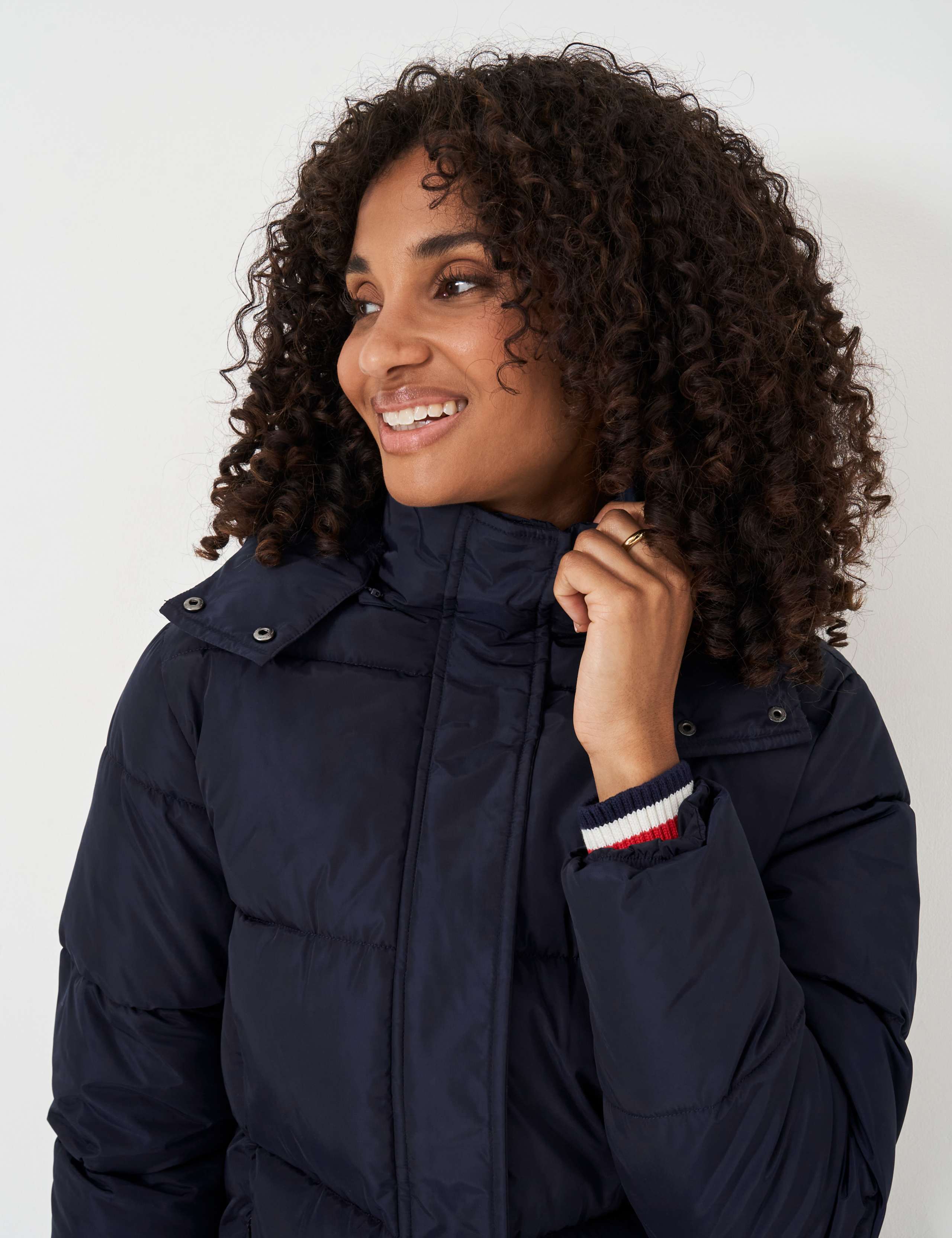 Padded Hooded Longline Puffer Coat 4 of 4