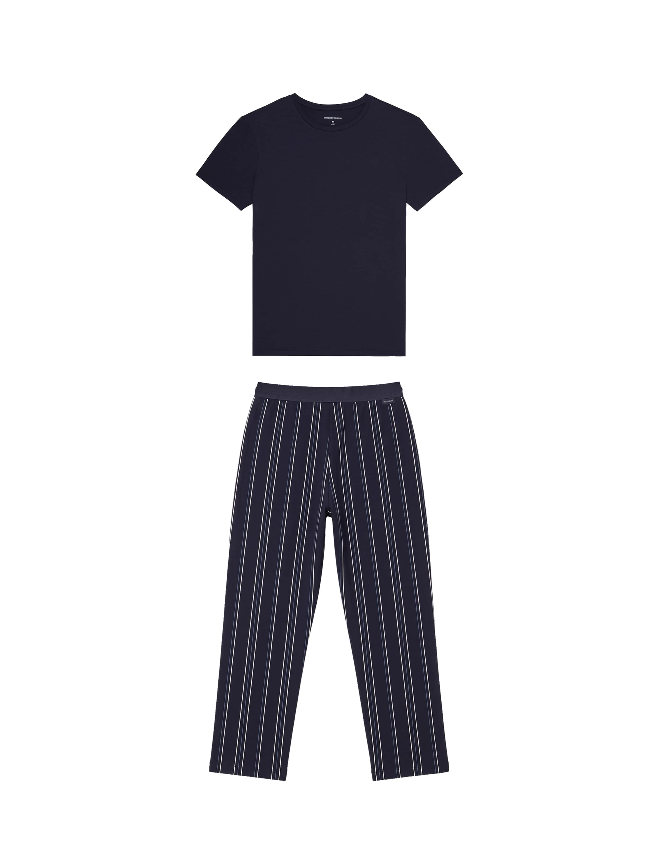 Cotton Blend Striped Pyjama Set 3 of 4