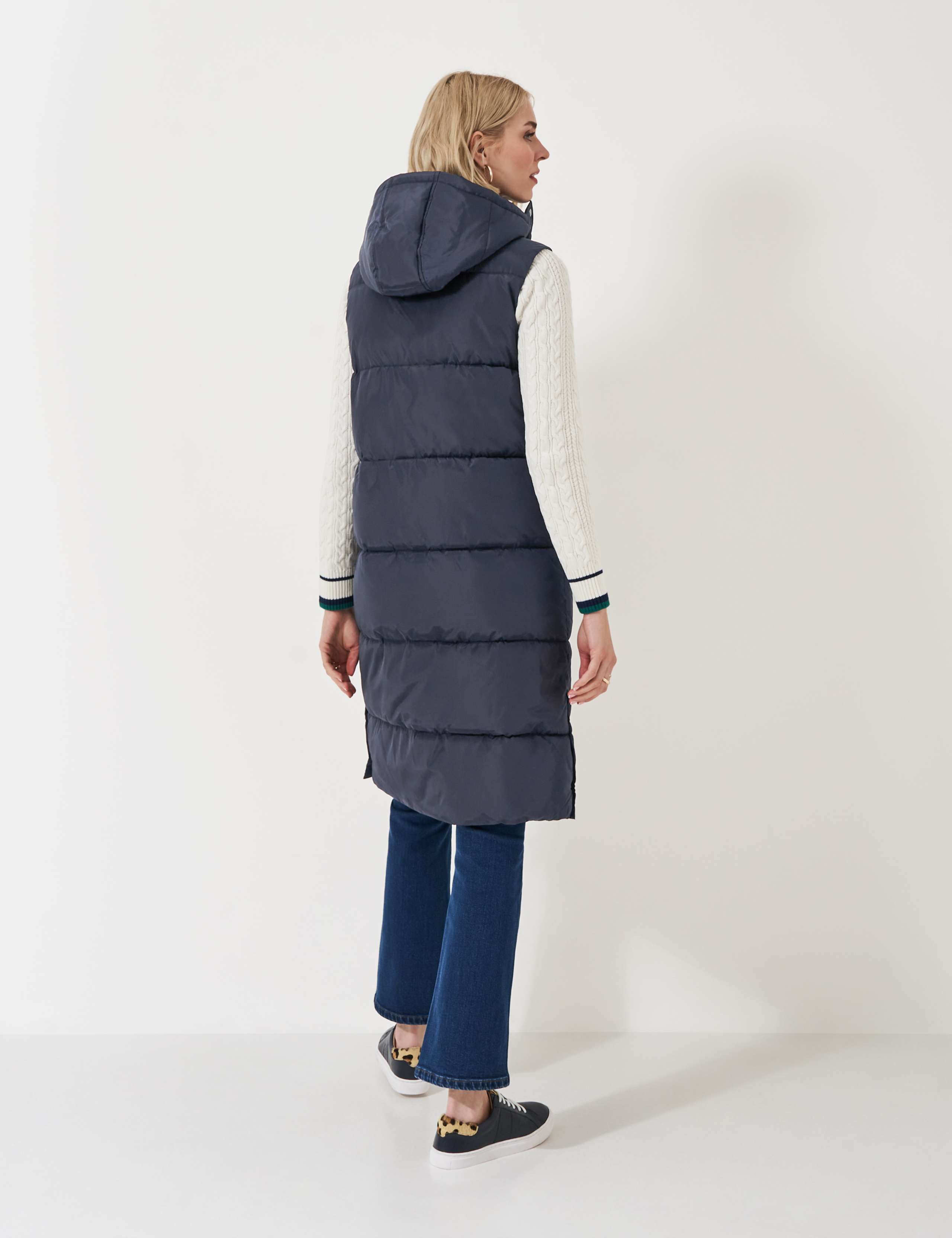 Padded Hooded Longline Gilet 3 of 4