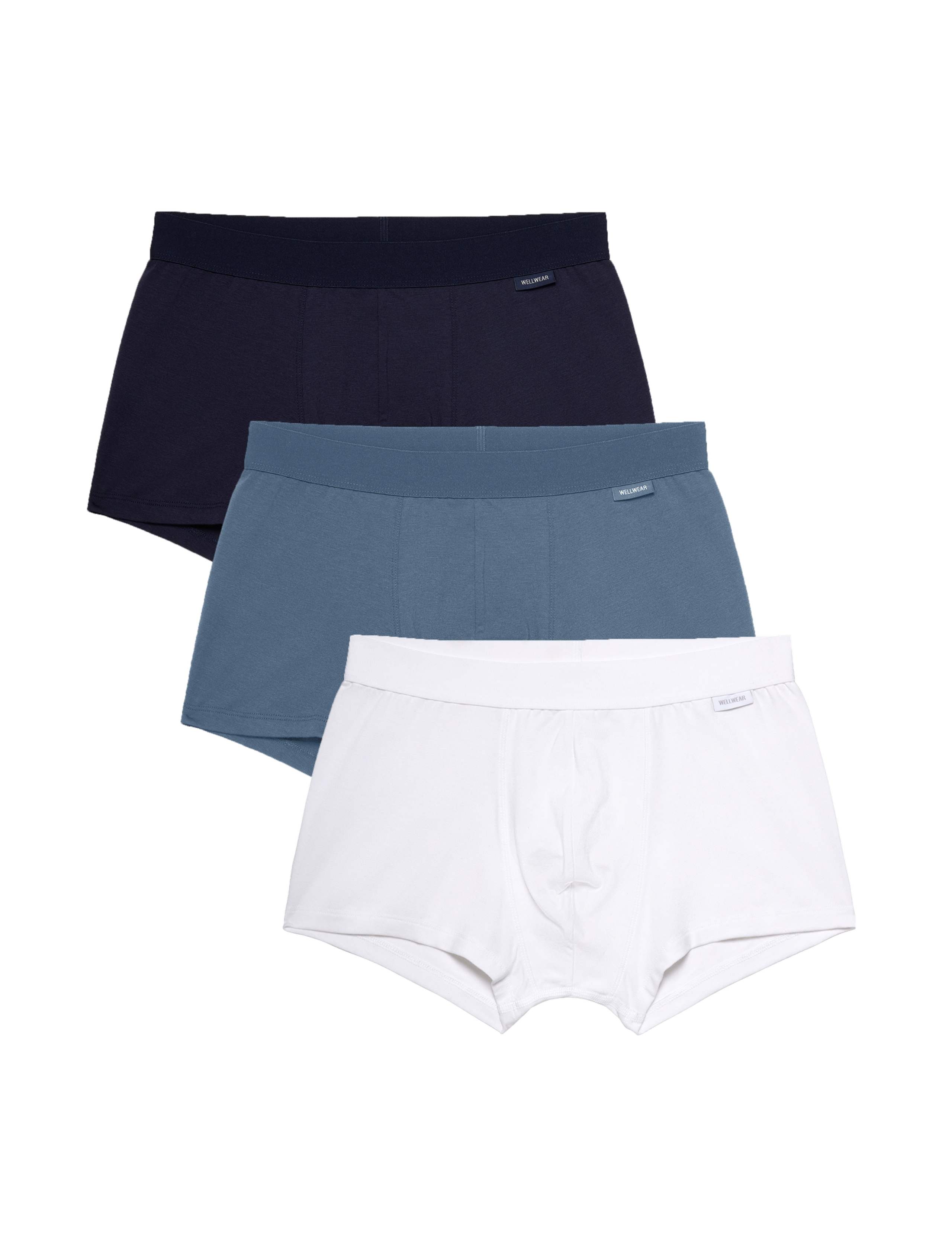 Set of 3 Cotton-Modal Blend Assorted Trunks 3 of 3