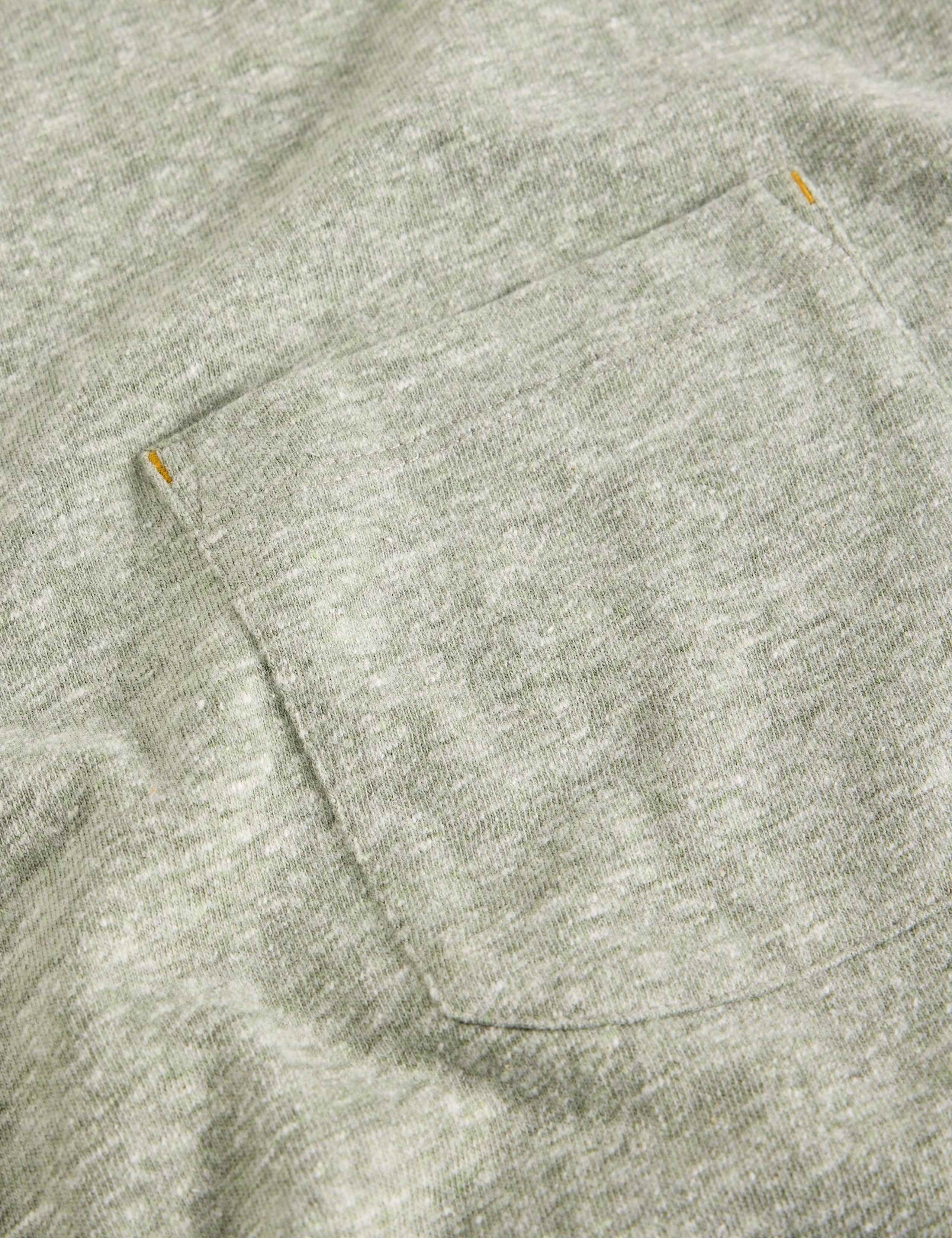 Pure Cotton Patch Pocket Crew Neck T-Shirt 5 of 6