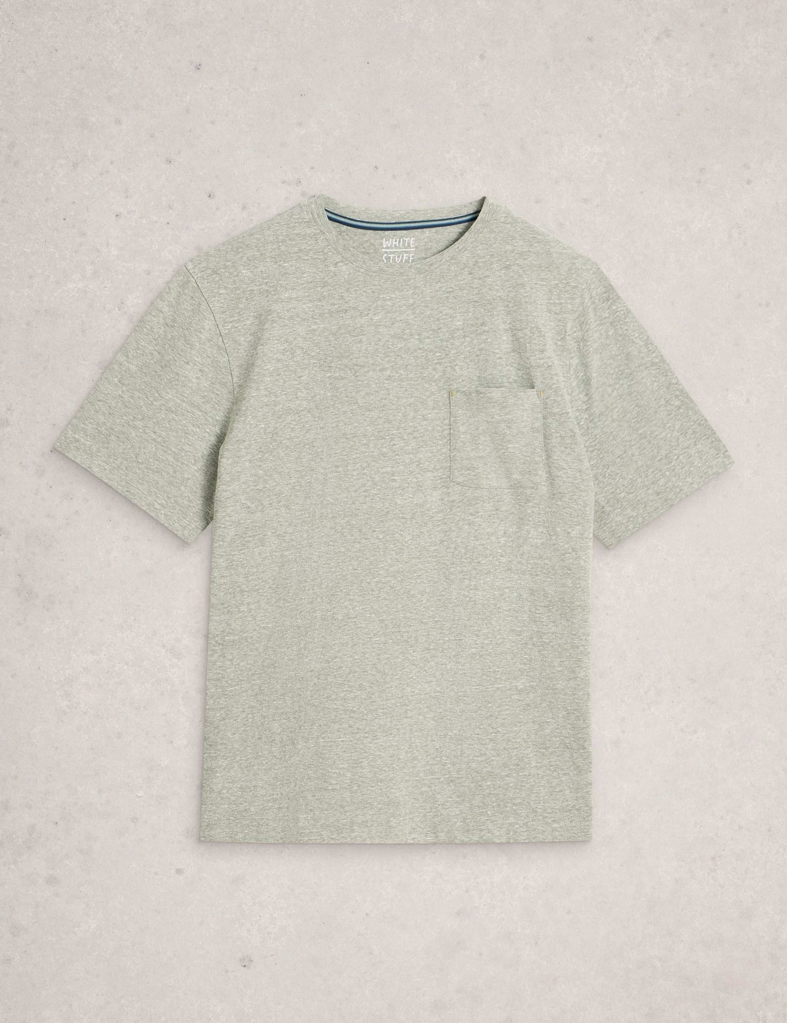 Pure Cotton Patch Pocket Crew Neck T-Shirt 2 of 6