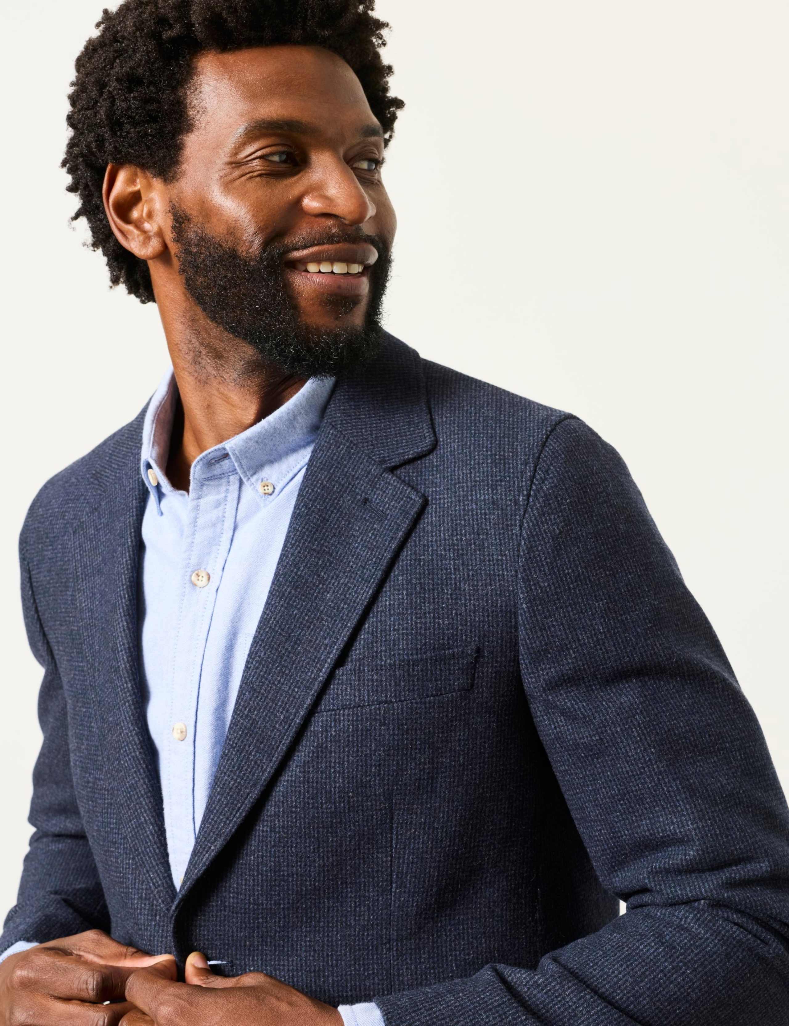 Wool Rich Check Blazer 5 of 6