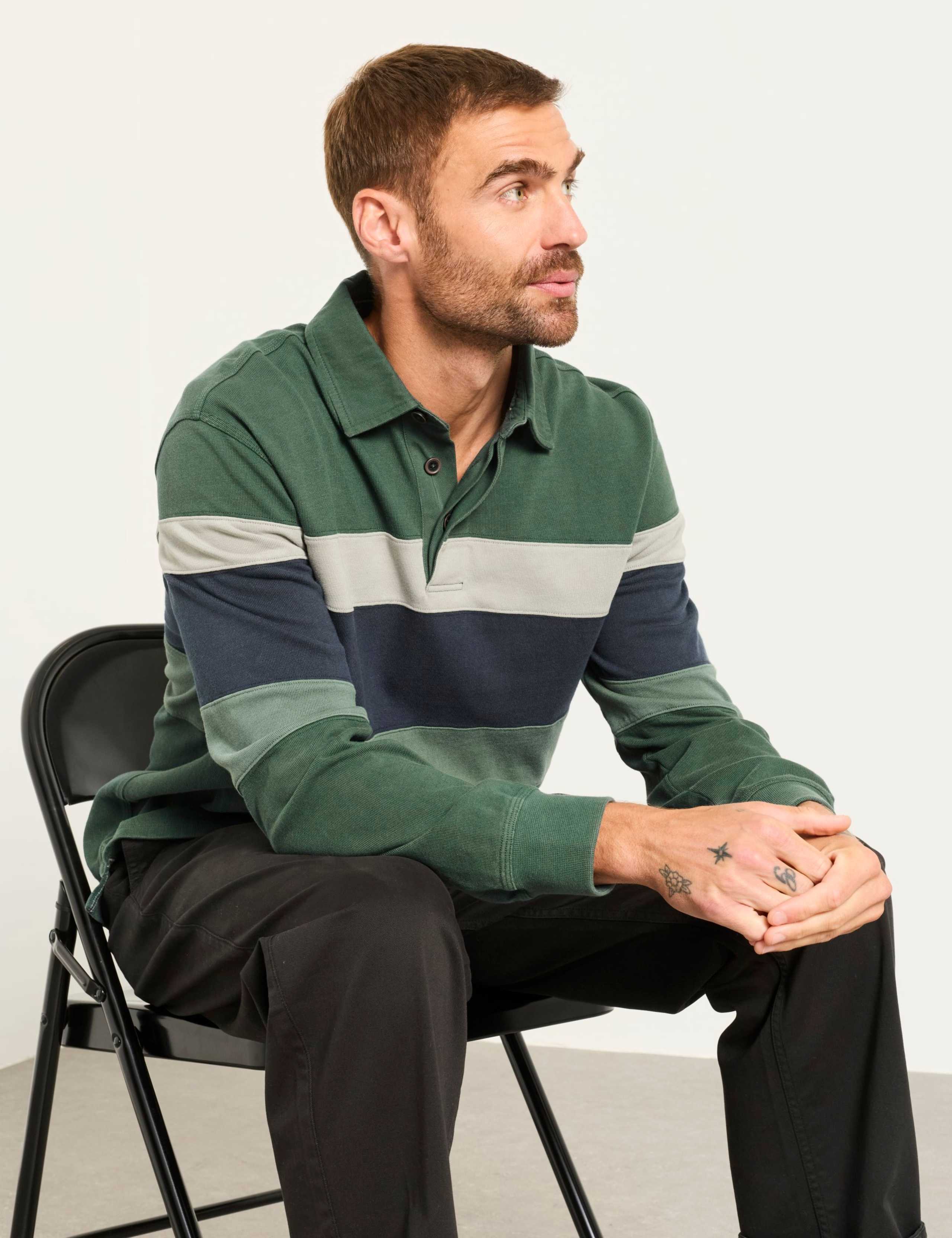 Pure Cotton Striped Rugby Shirt 5 of 6