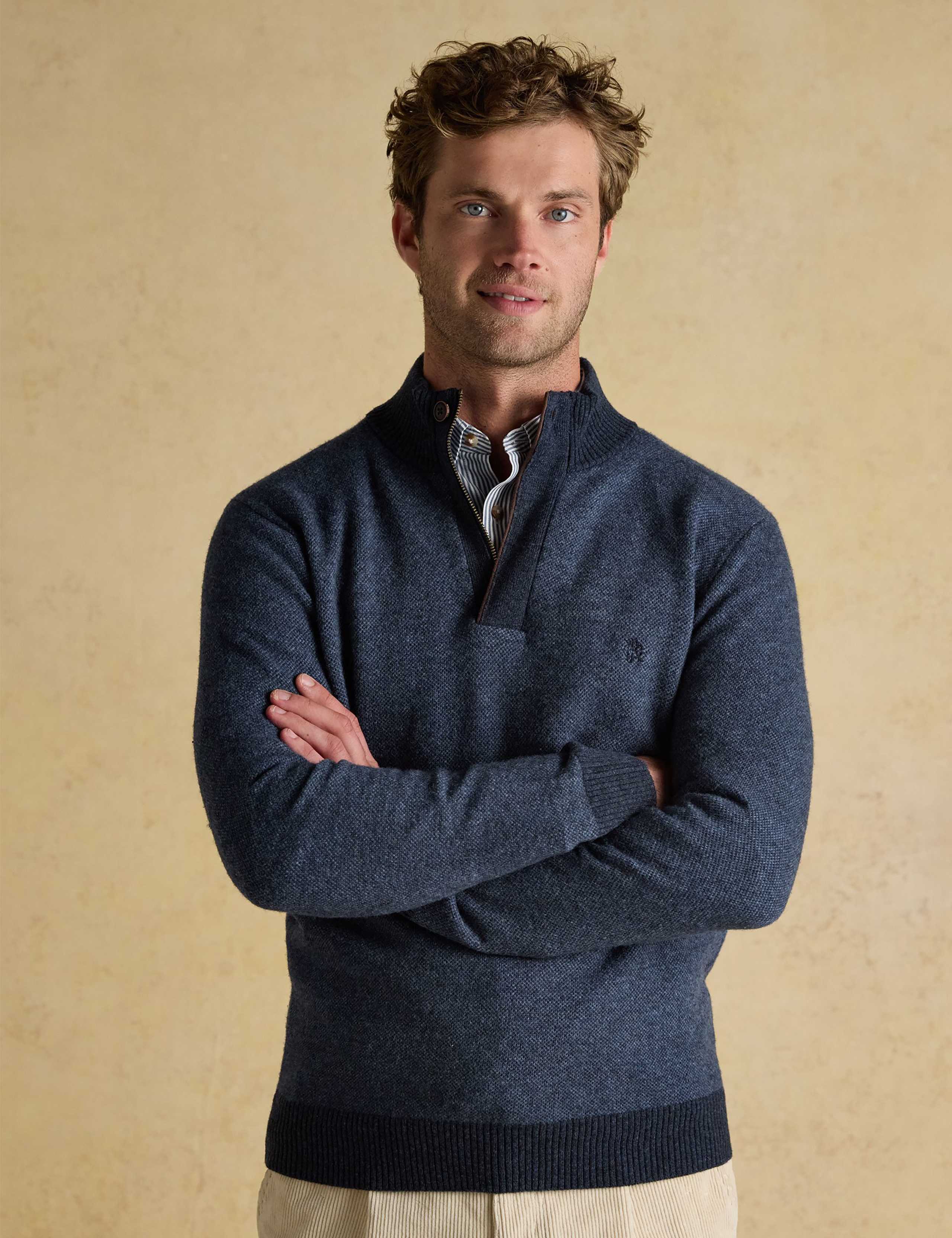 Wool Rich Half Zip Jumper 1 of 6