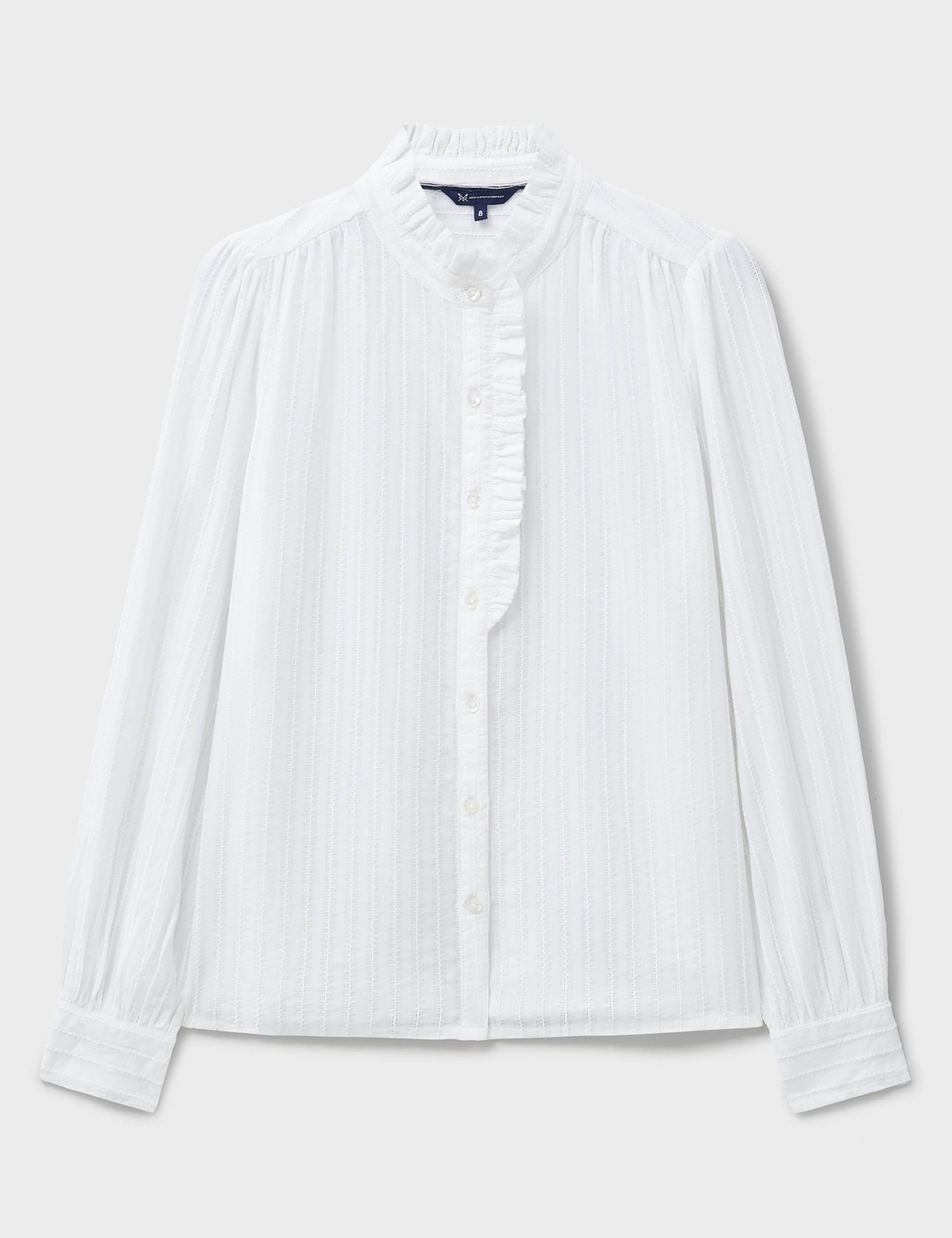 Pure Cotton Frill Detail Blouse 2 of 5