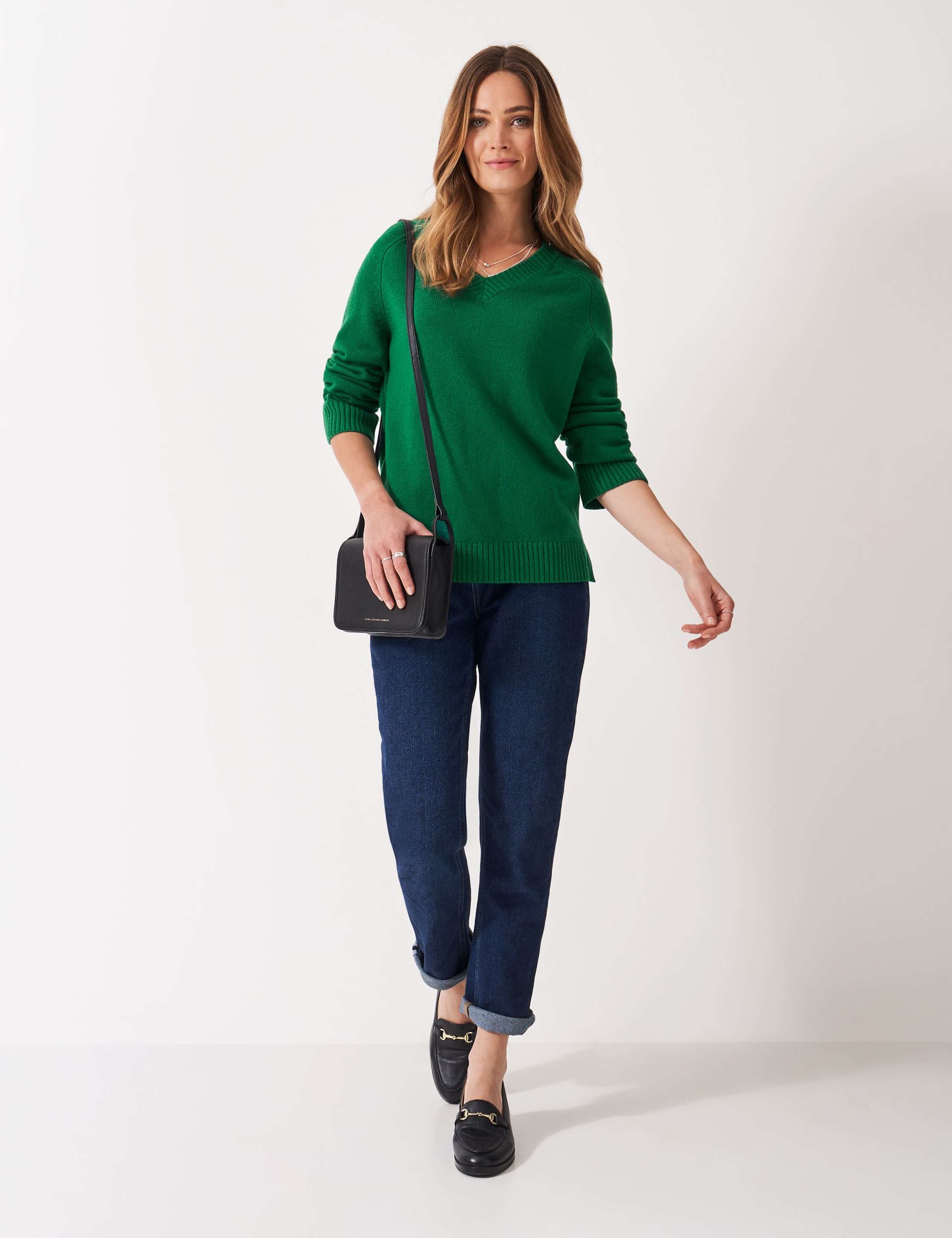 Wool Rich V-Neck Jumper 1 of 5