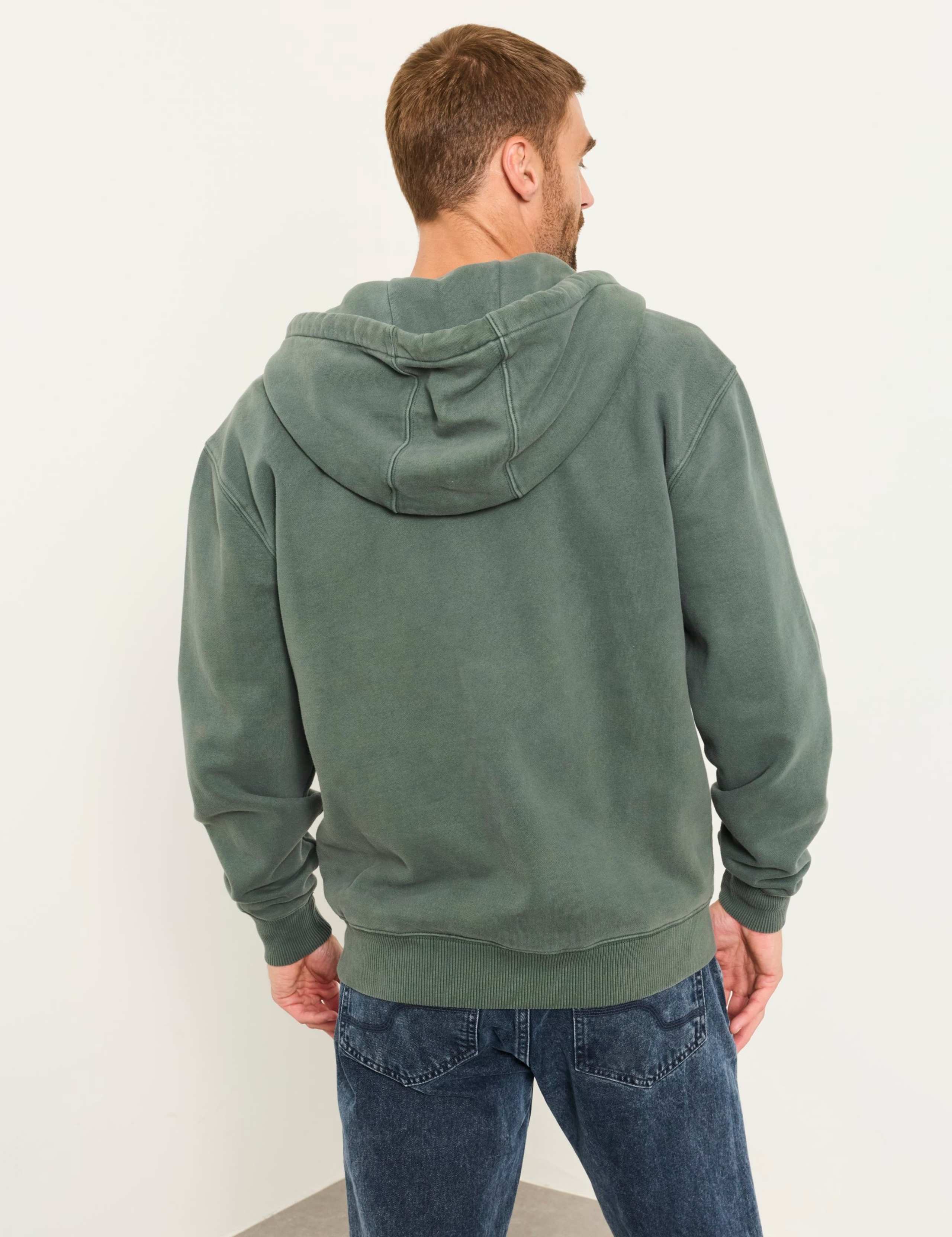 Hayle Pure Cotton Zip Up Hoodie 4 of 6