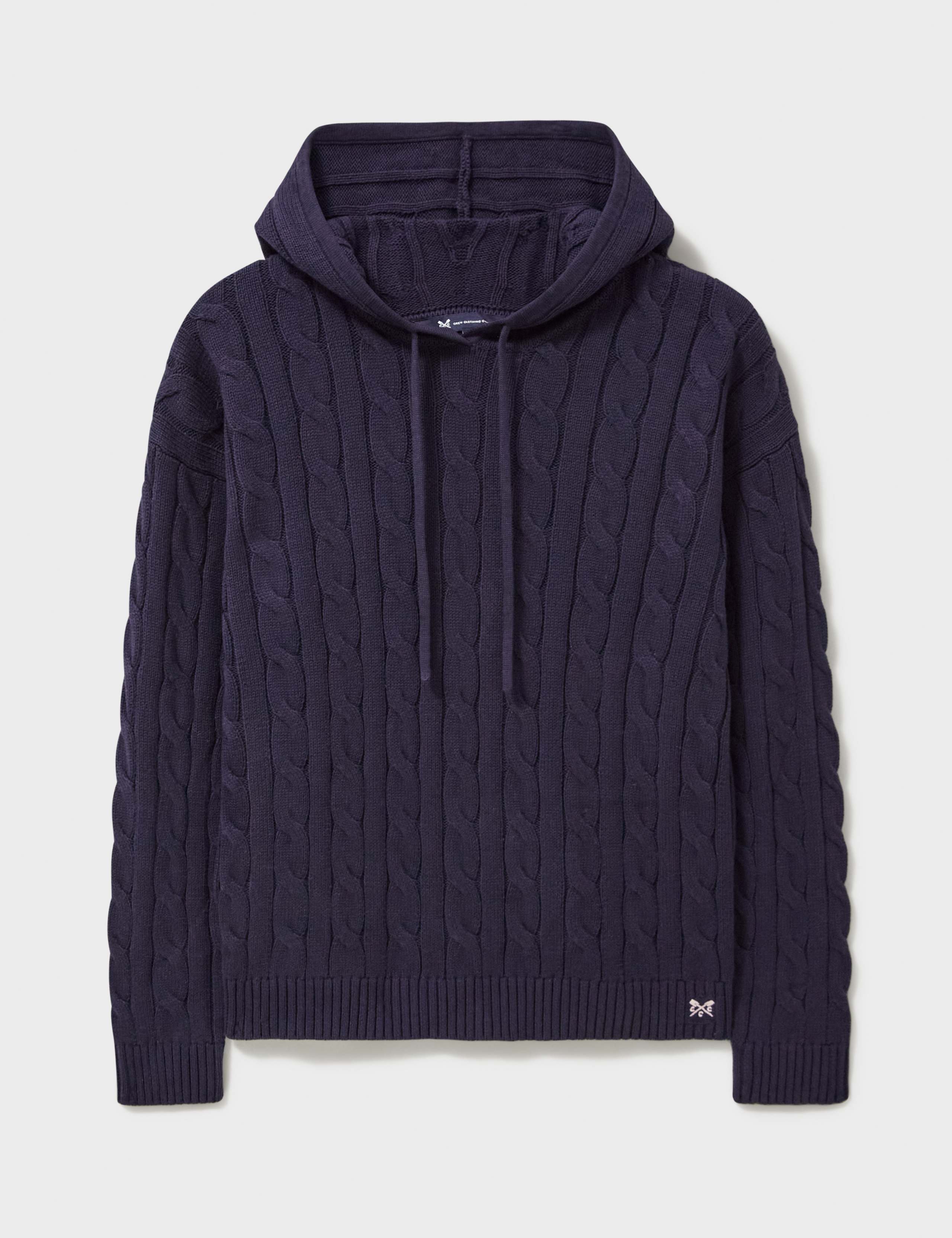 Pure Cotton Cable Knit Hoodie 2 of 5
