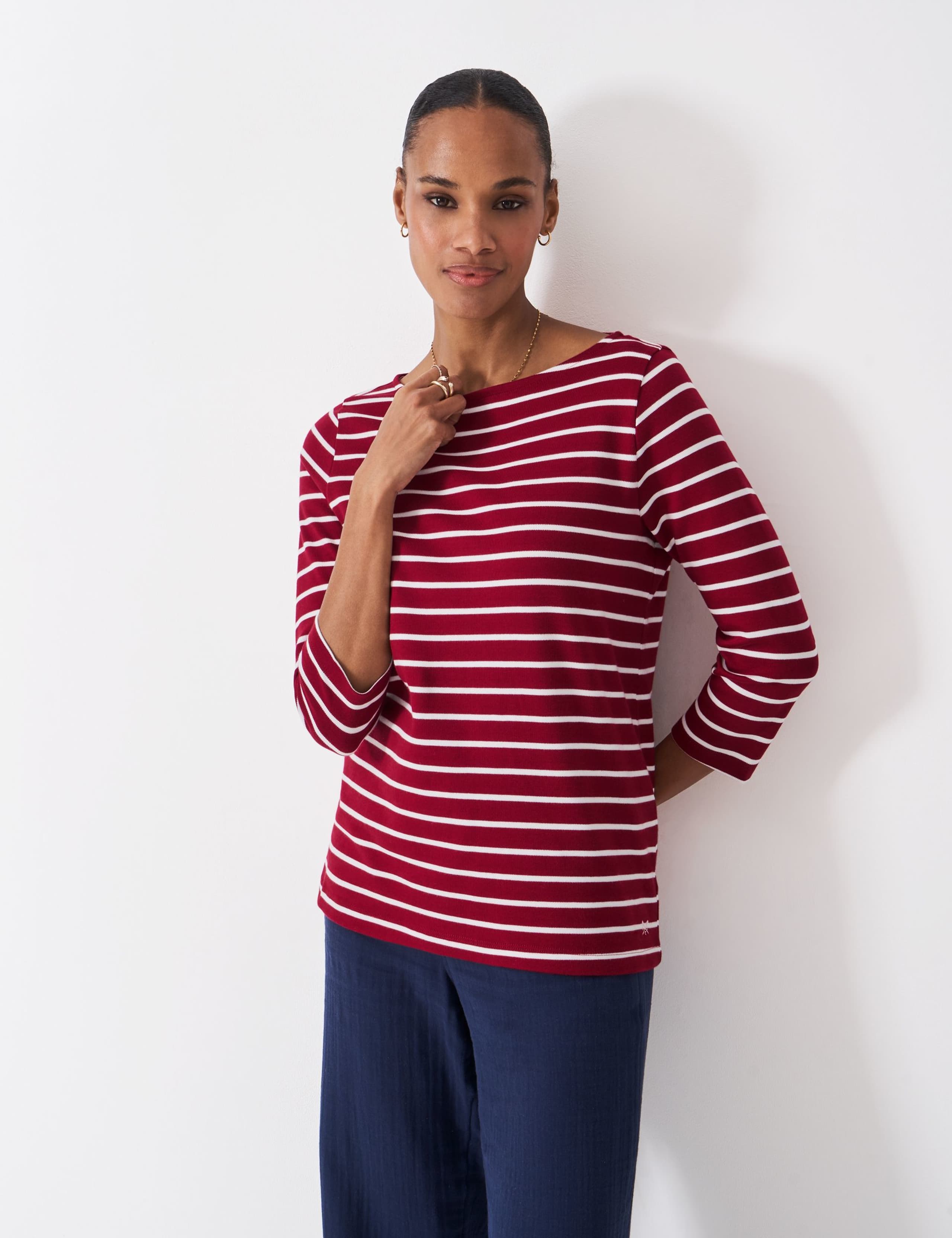 Pure Cotton Striped Top 3 of 5
