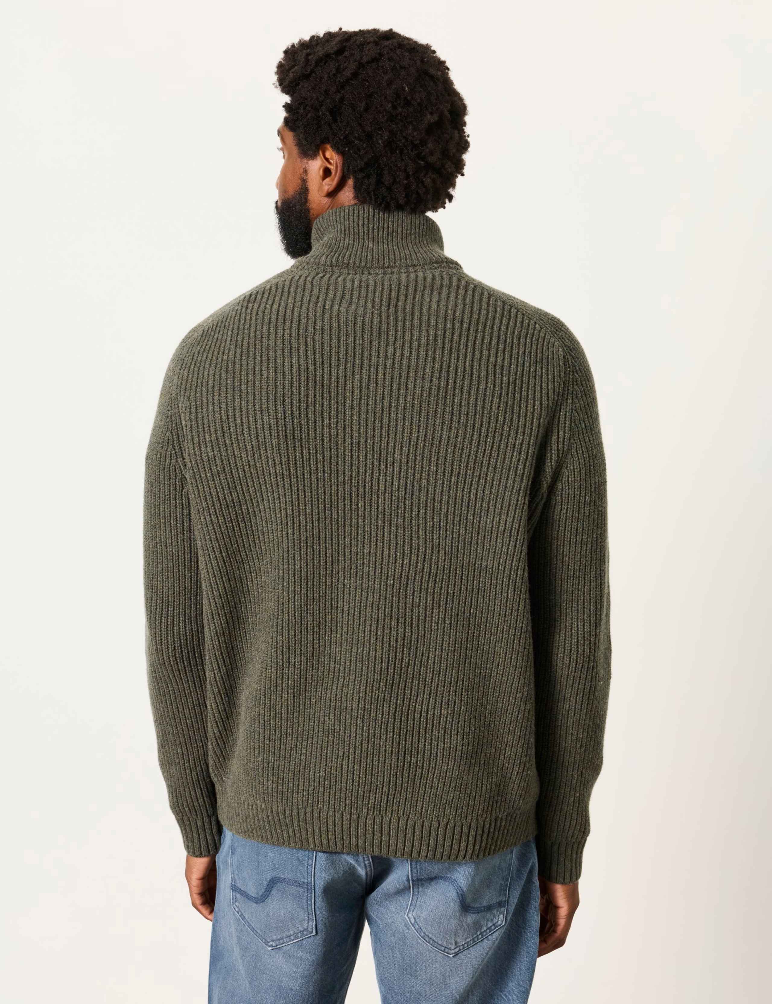 Cotton Rich Half Zip Jumper 4 of 6