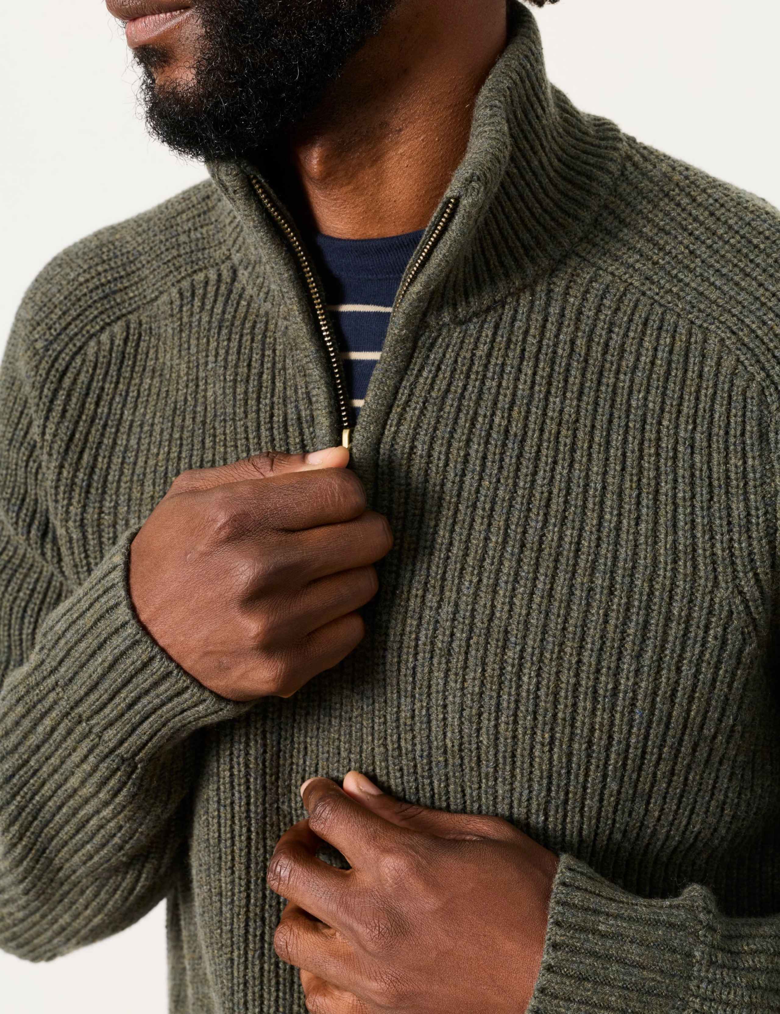 Cotton Rich Half Zip Jumper 6 of 6