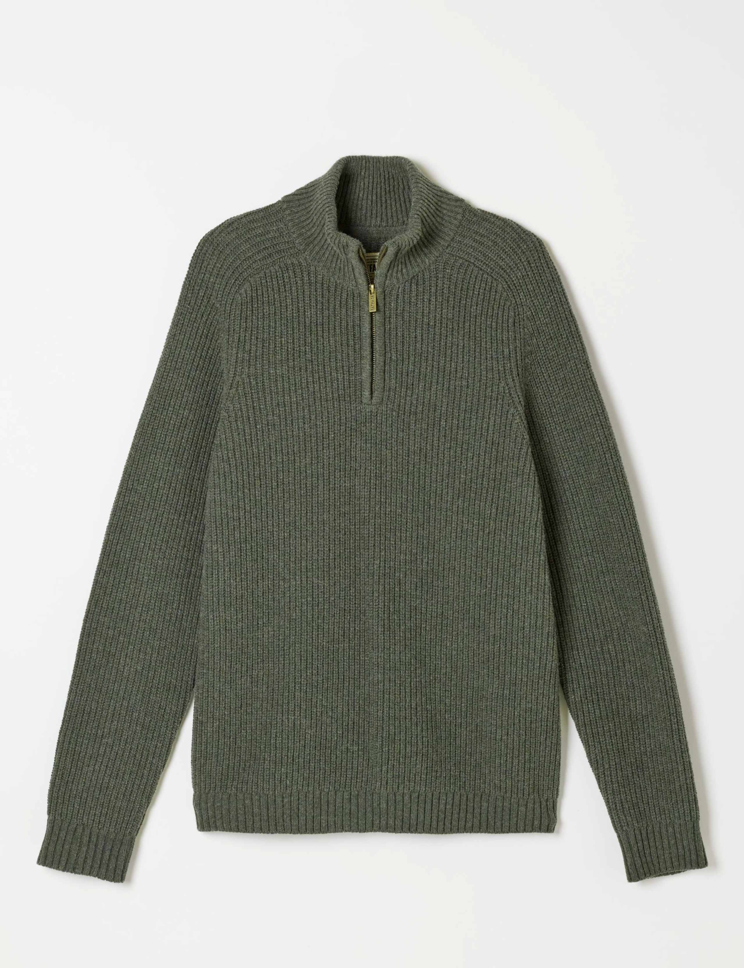 Cotton Rich Half Zip Jumper 2 of 6