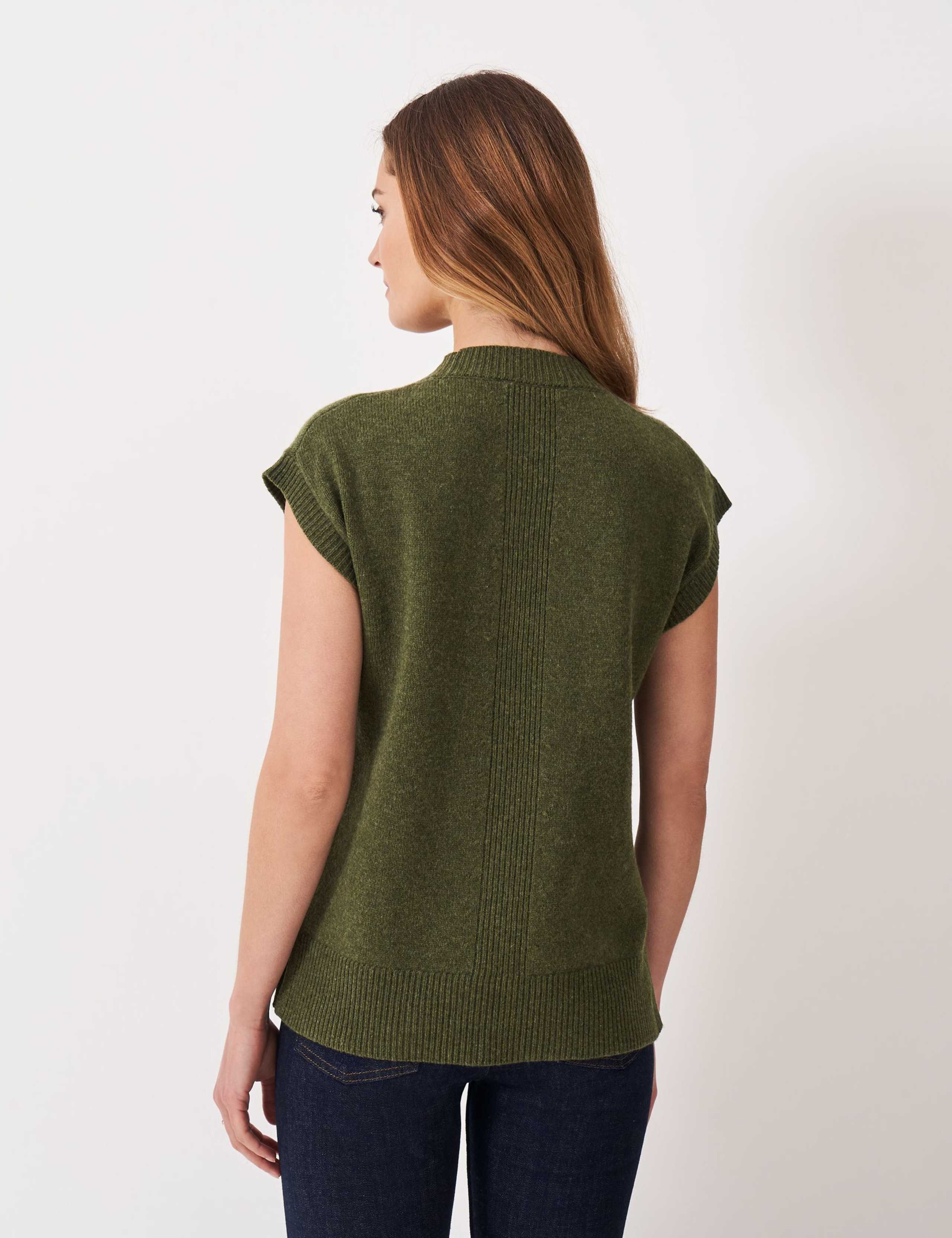 Merino Wool Rich Knitted Vest 4 of 5