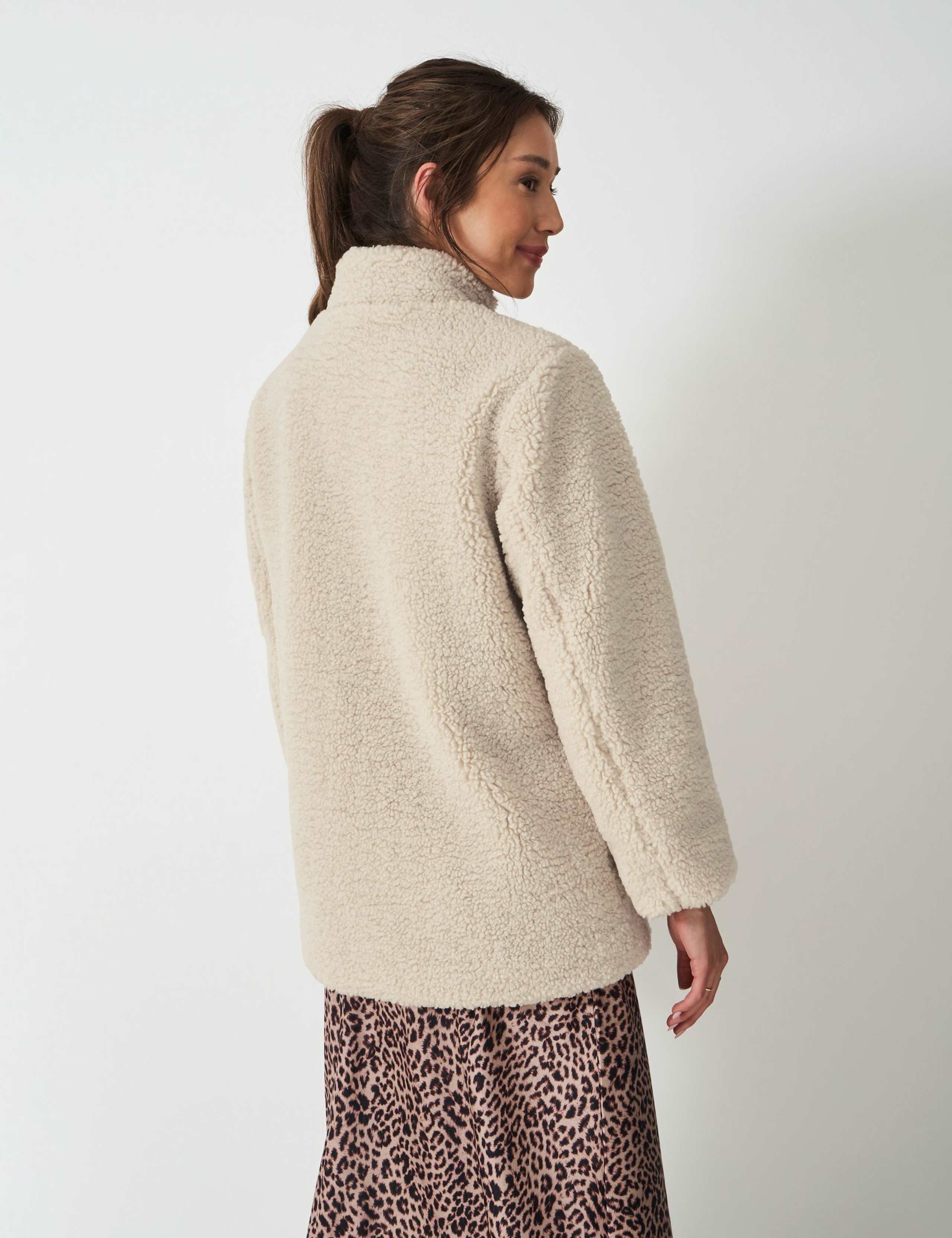 Borg Funnel Neck Jacket 3 of 5