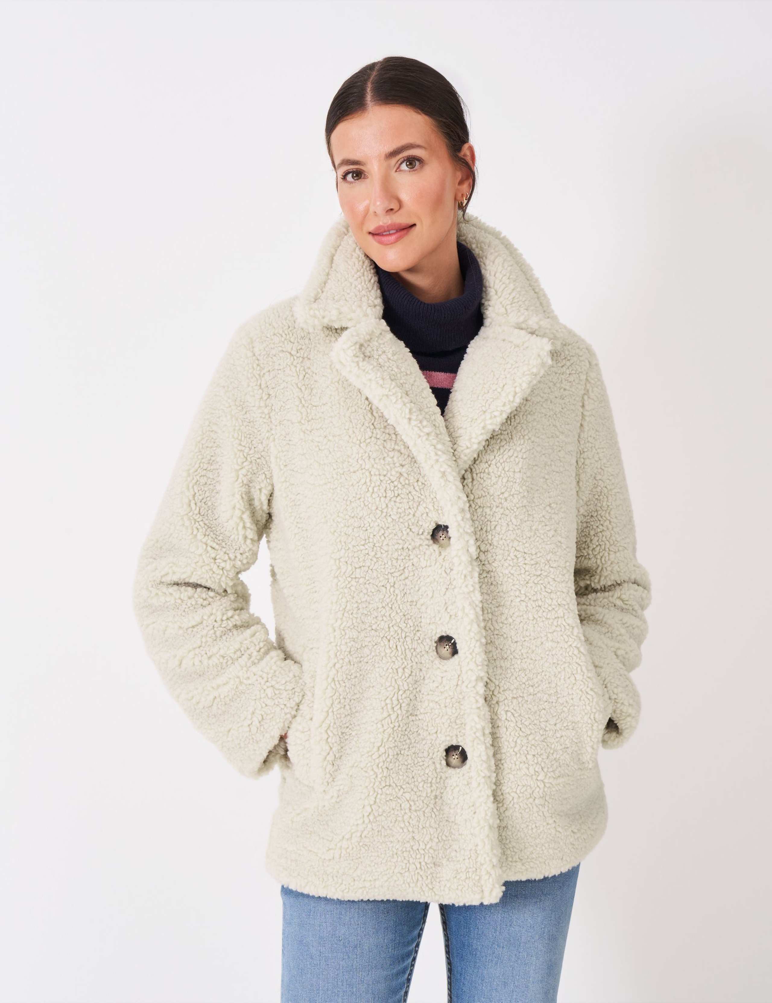 Borg Collared Peacoat 3 of 5