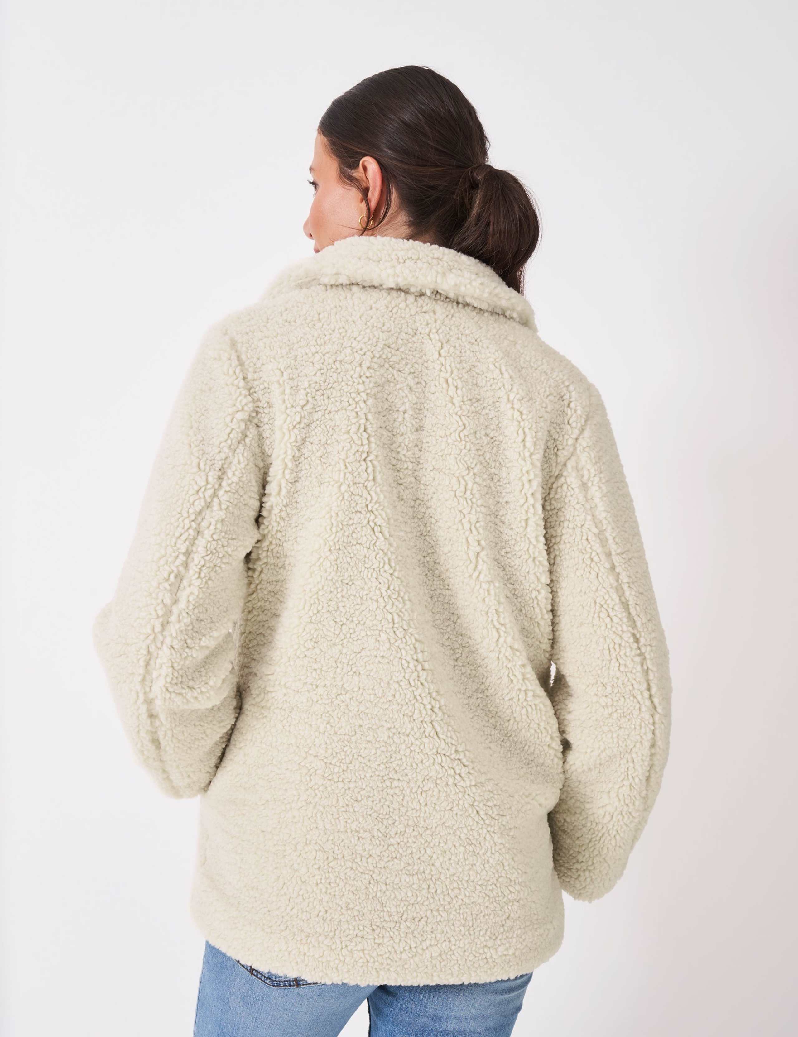 Borg Collared Peacoat 4 of 5