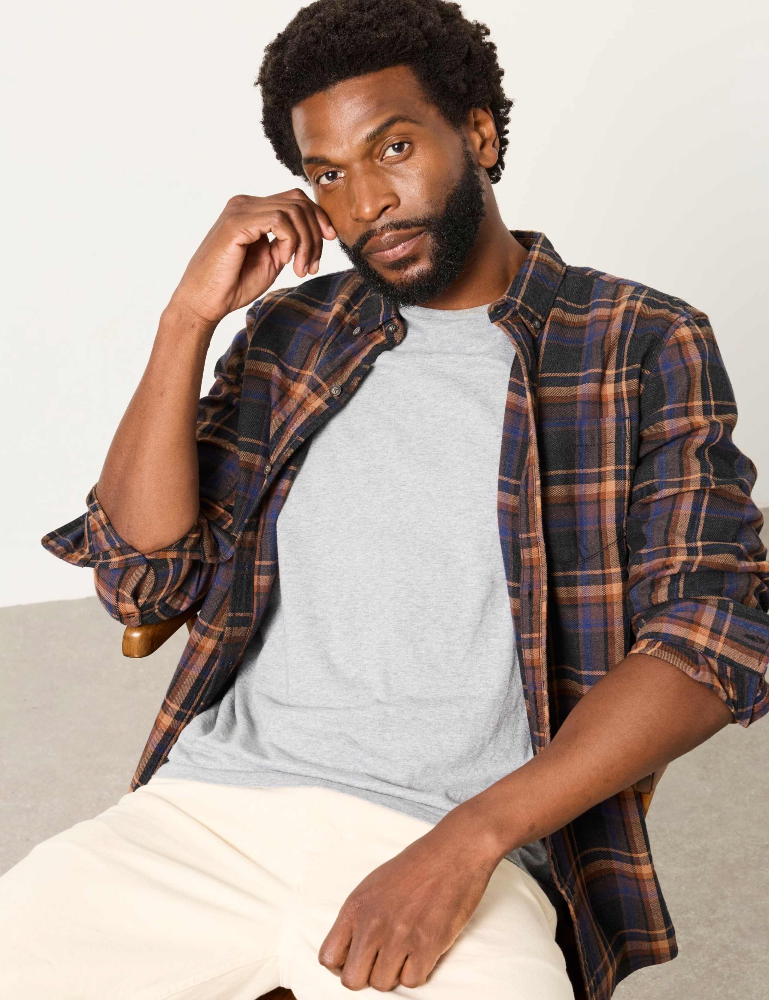 Regular Fit Pure Cotton Check Shirt 5 of 6
