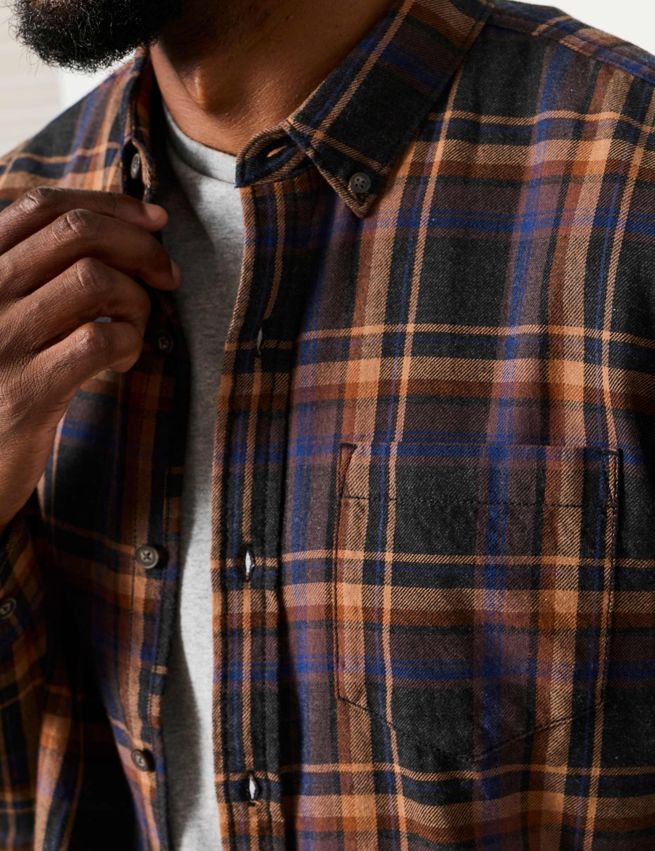 Regular Fit Pure Cotton Check Shirt 6 of 6