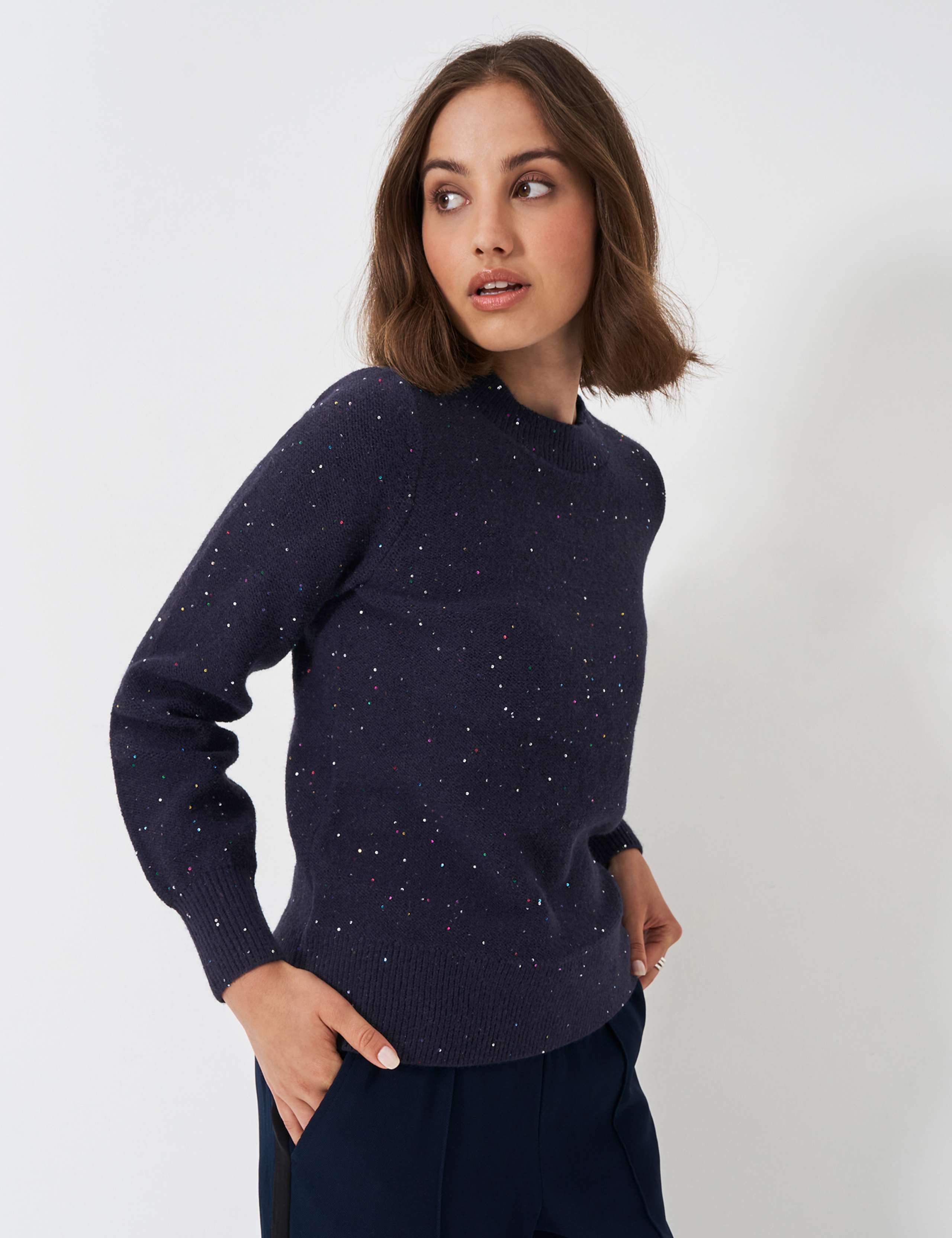 Sequin Crew Neck Jumper 1 of 5