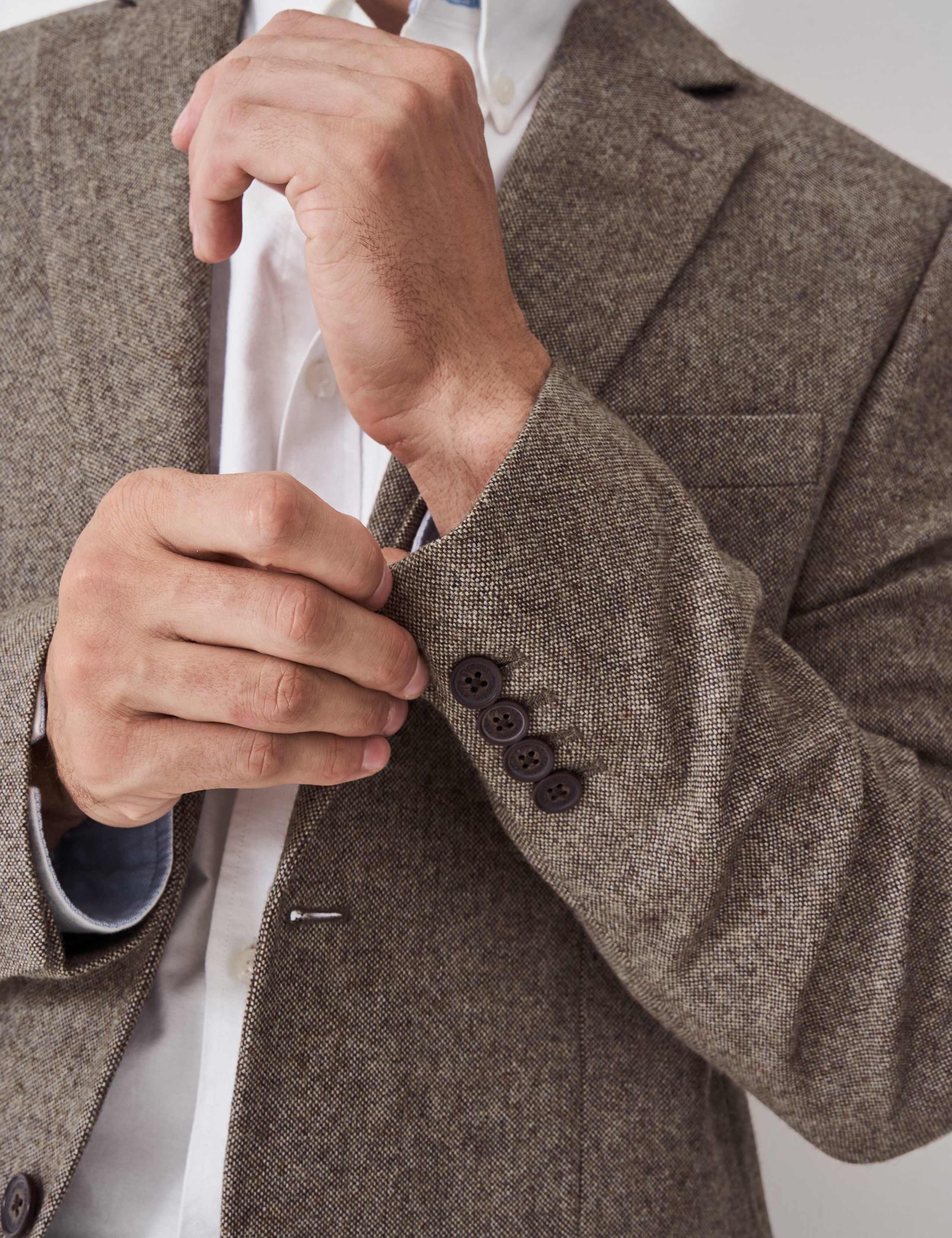 Regular Fit Wool-Blend Tweed Blazer 4 of 5