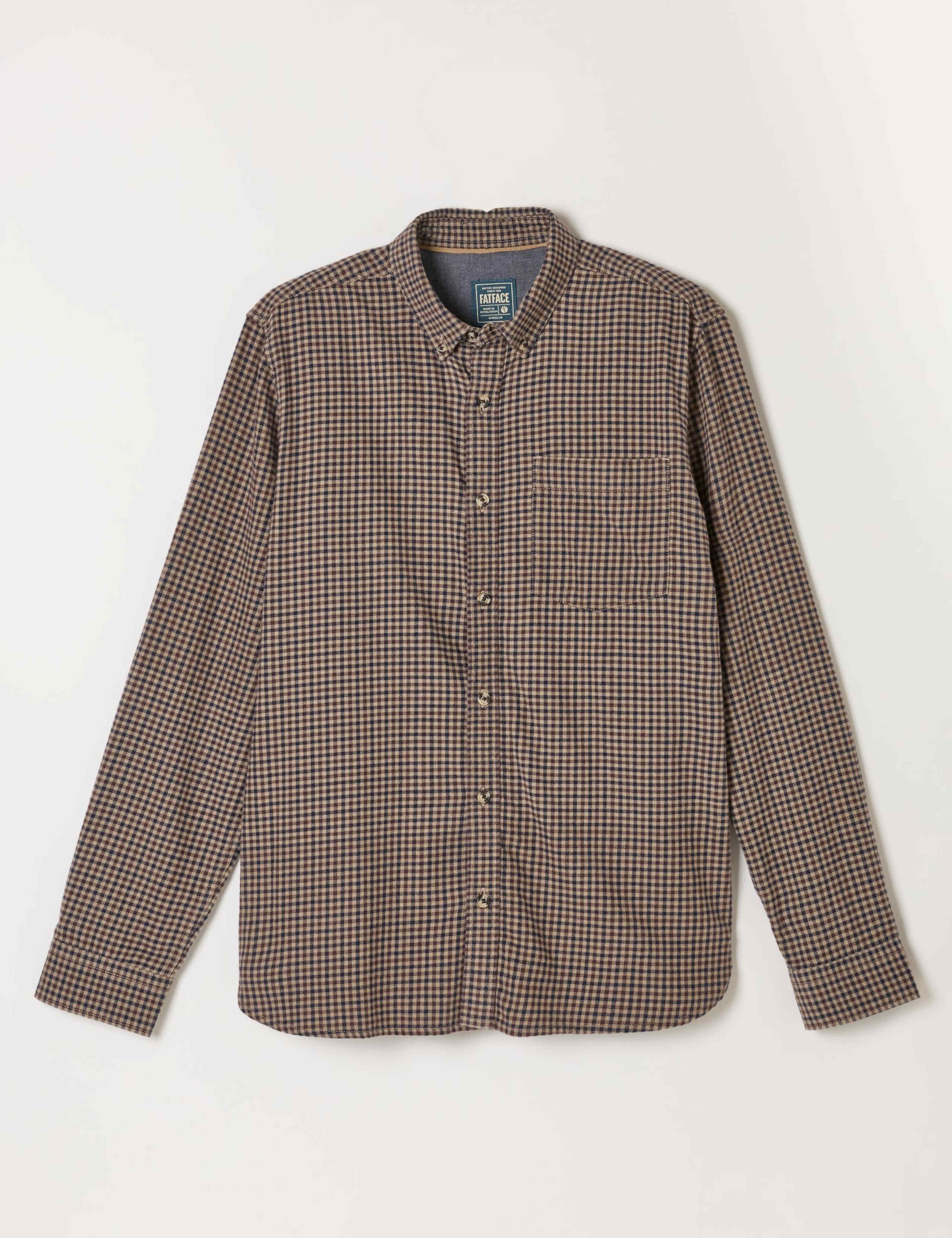 Regular Fit Pure Cotton Gingham Shirt 2 of 6