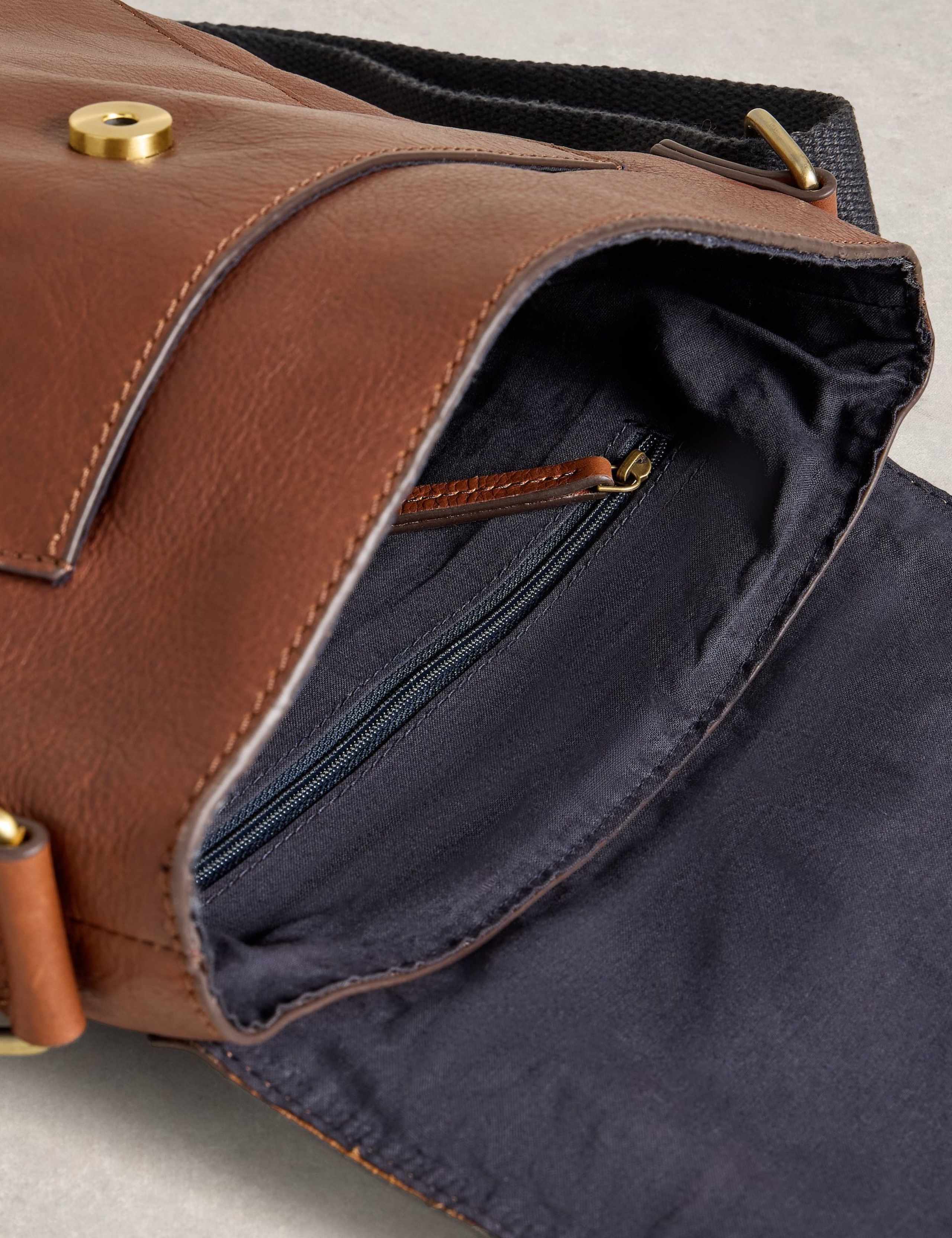 Leather Pebble Grain Cross Body Bag 3 of 4