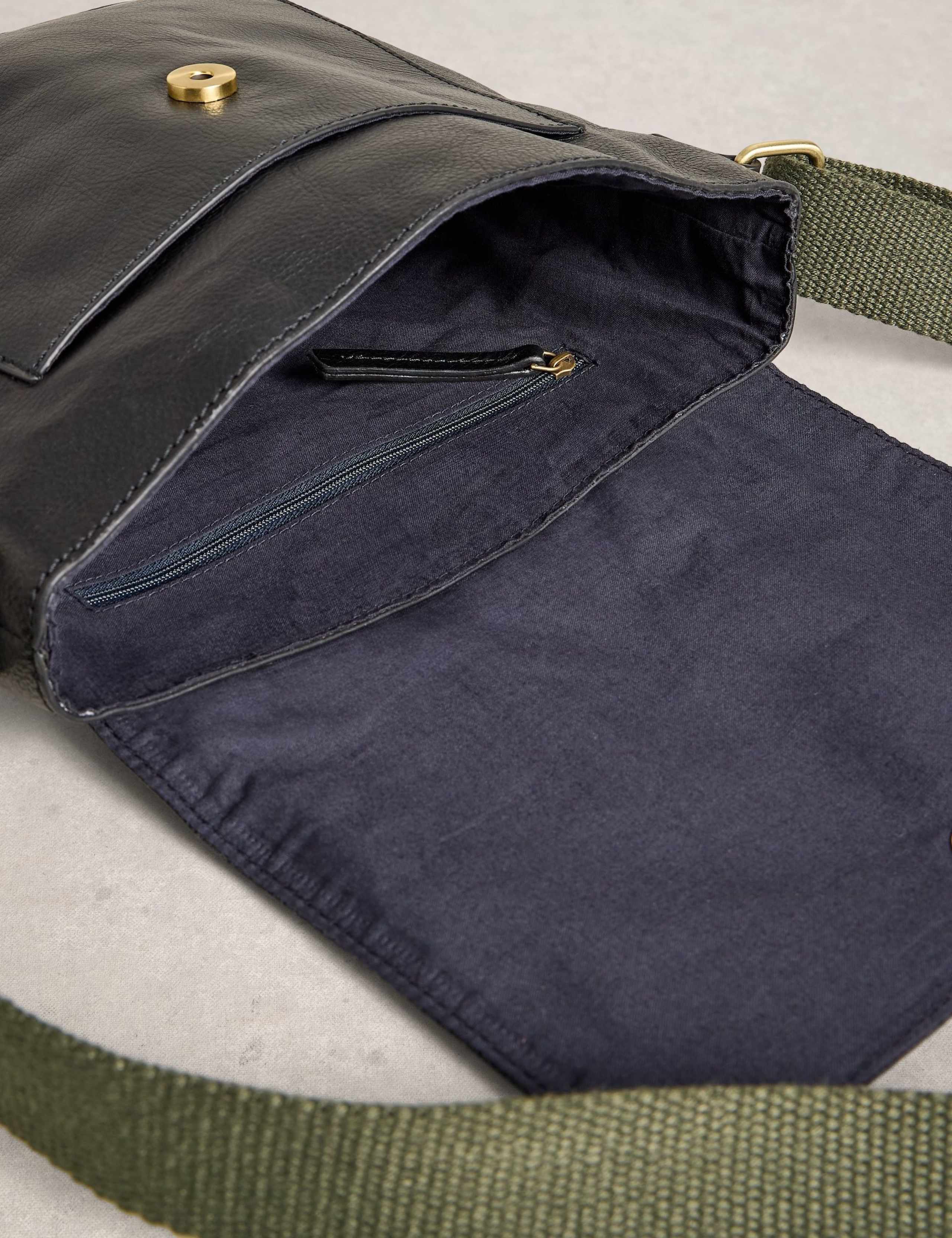 Leather Pebble Grain Cross Body Bag 3 of 4