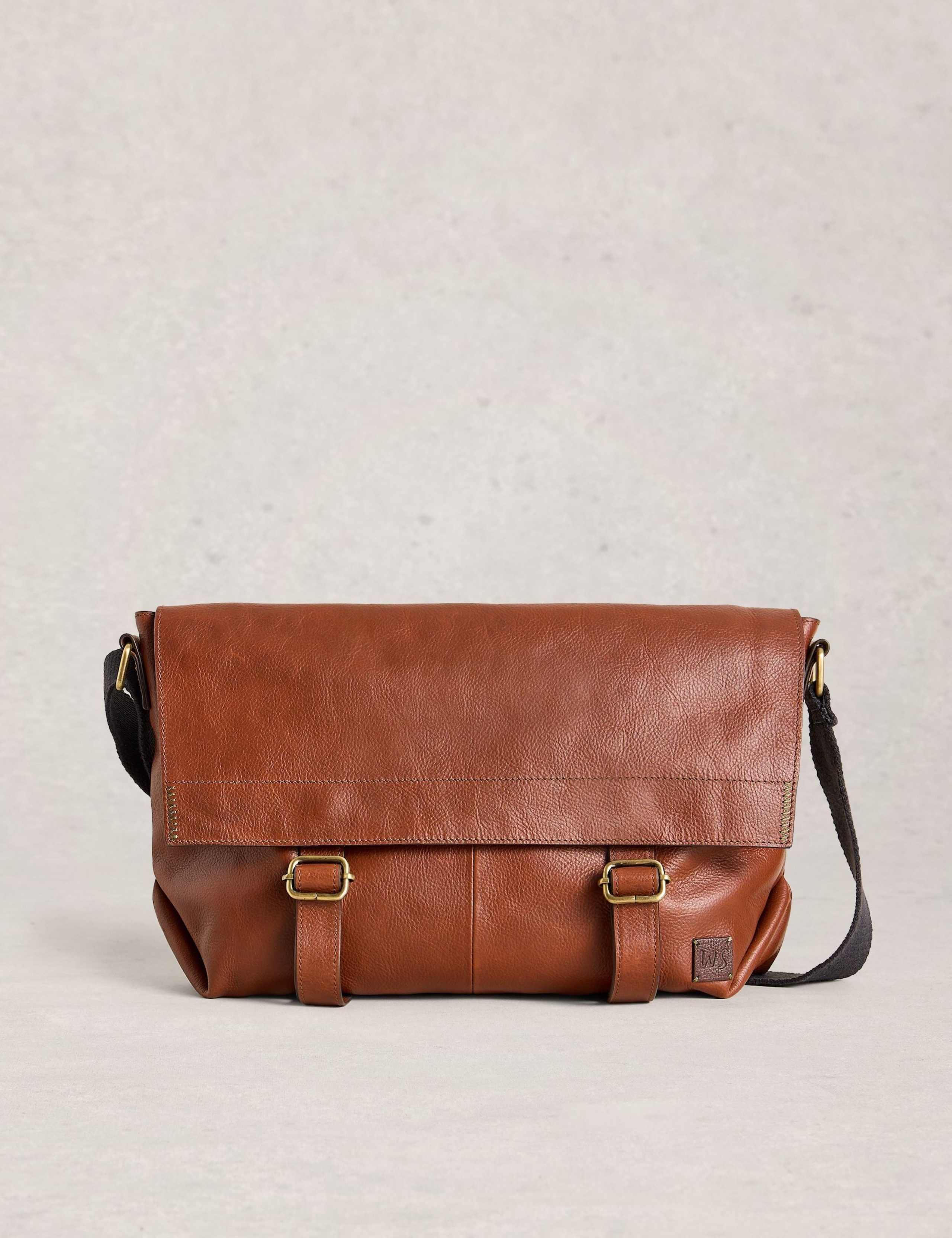 Leather Messenger Bag 1 of 4