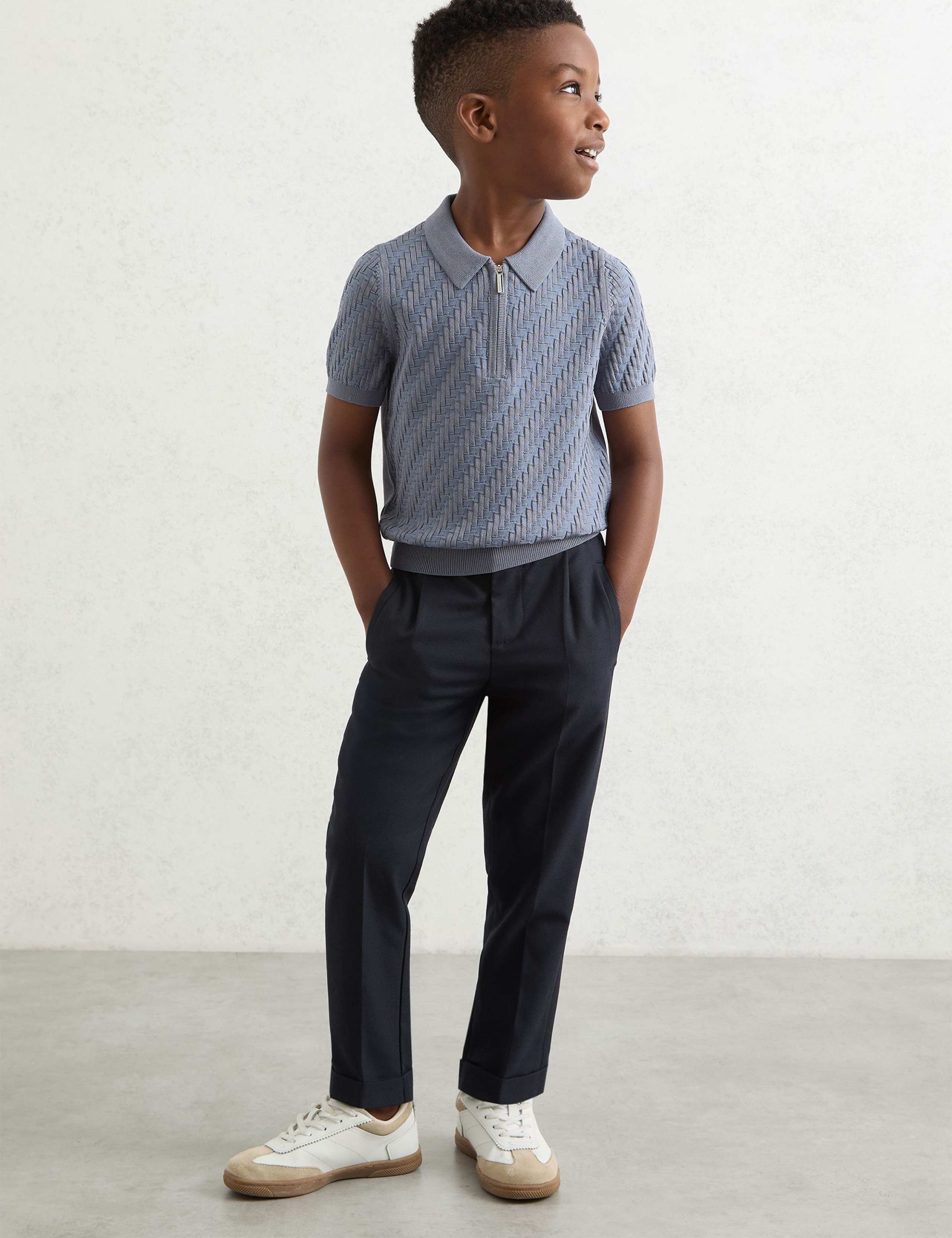 Pleat Front Elasticated Waist Trousers (3-14 Yrs) 3 of 5
