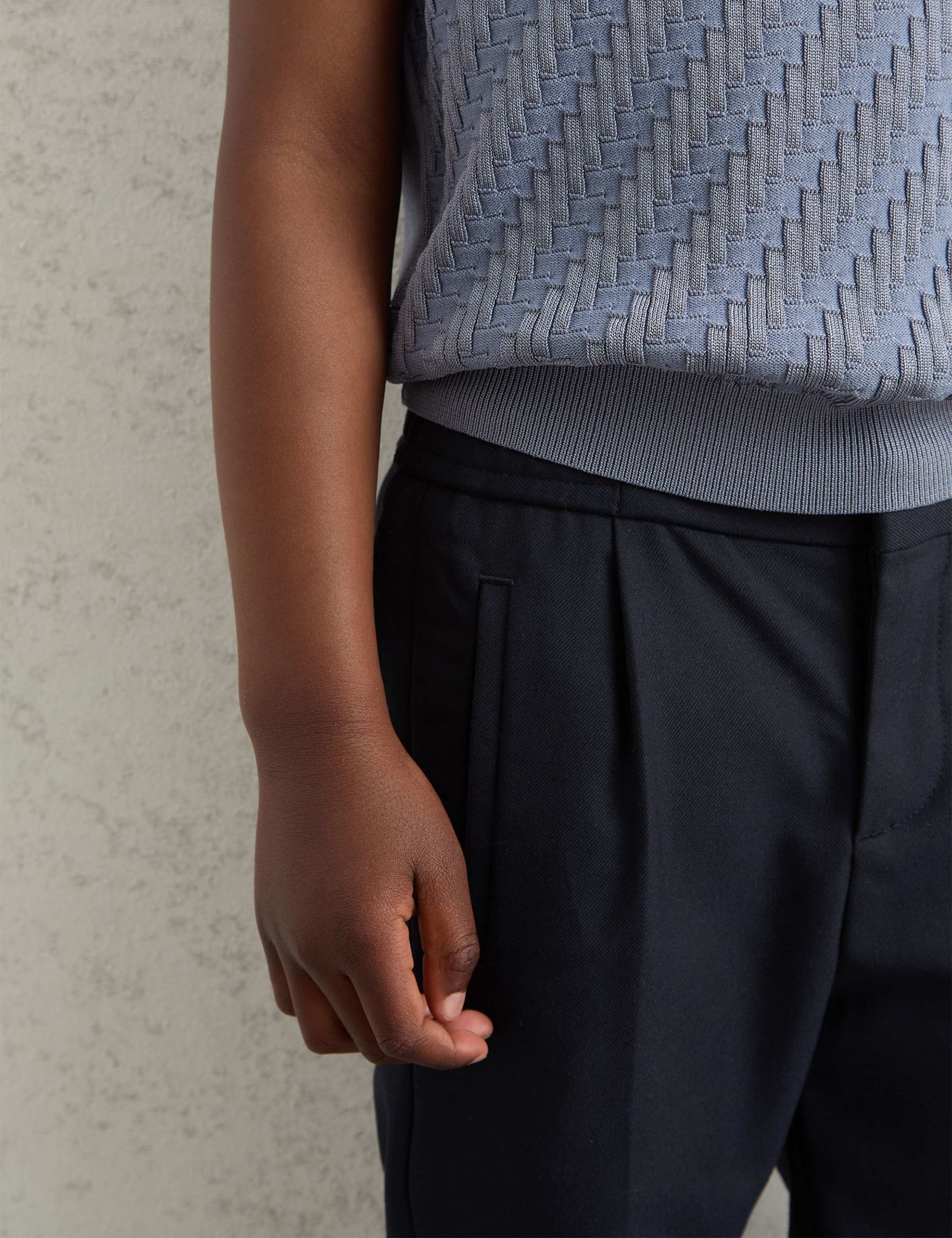 Pleat Front Elasticated Waist Trousers (3-14 Yrs) 4 of 5