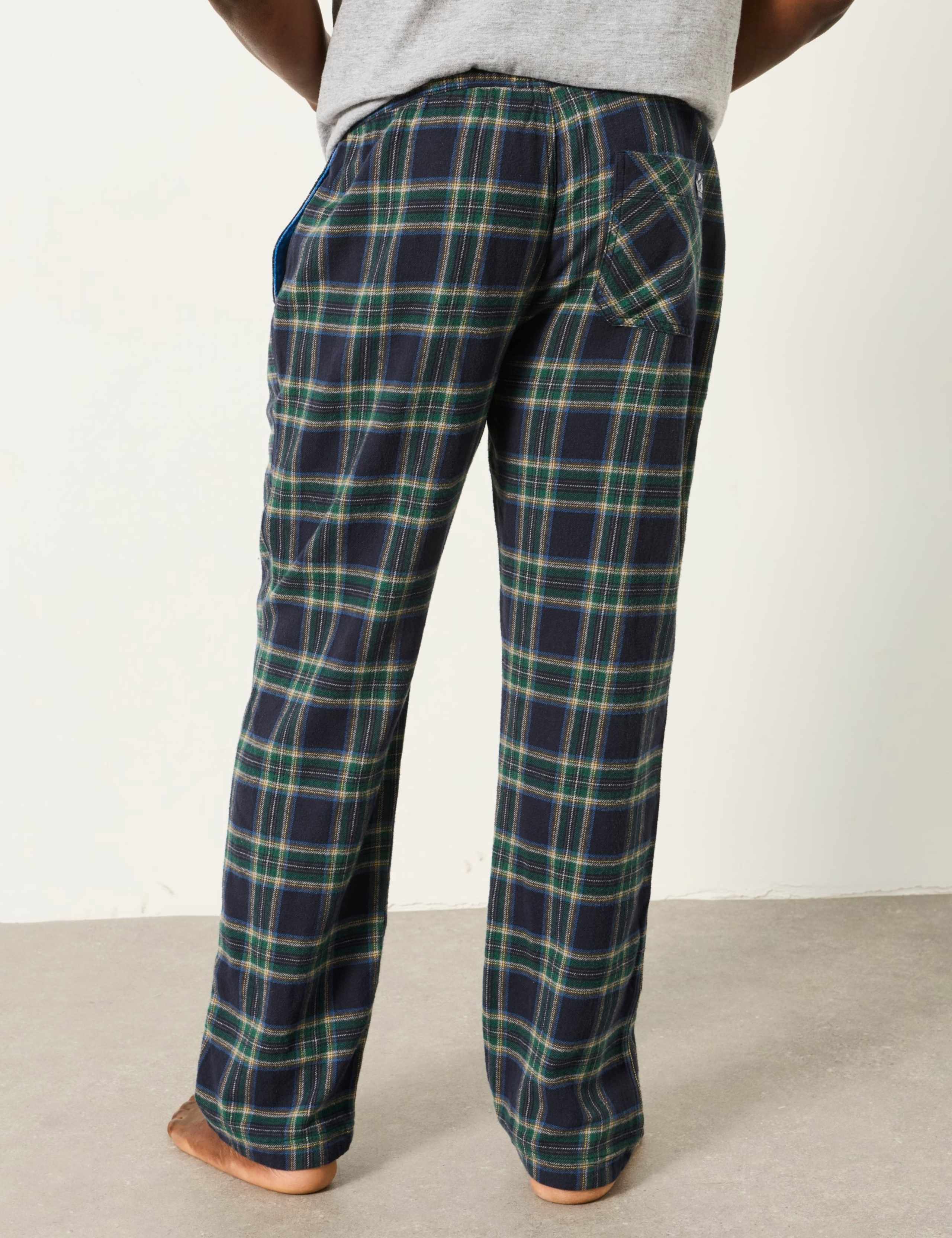 Pure Cotton Checked Pyjama Bottoms 4 of 6