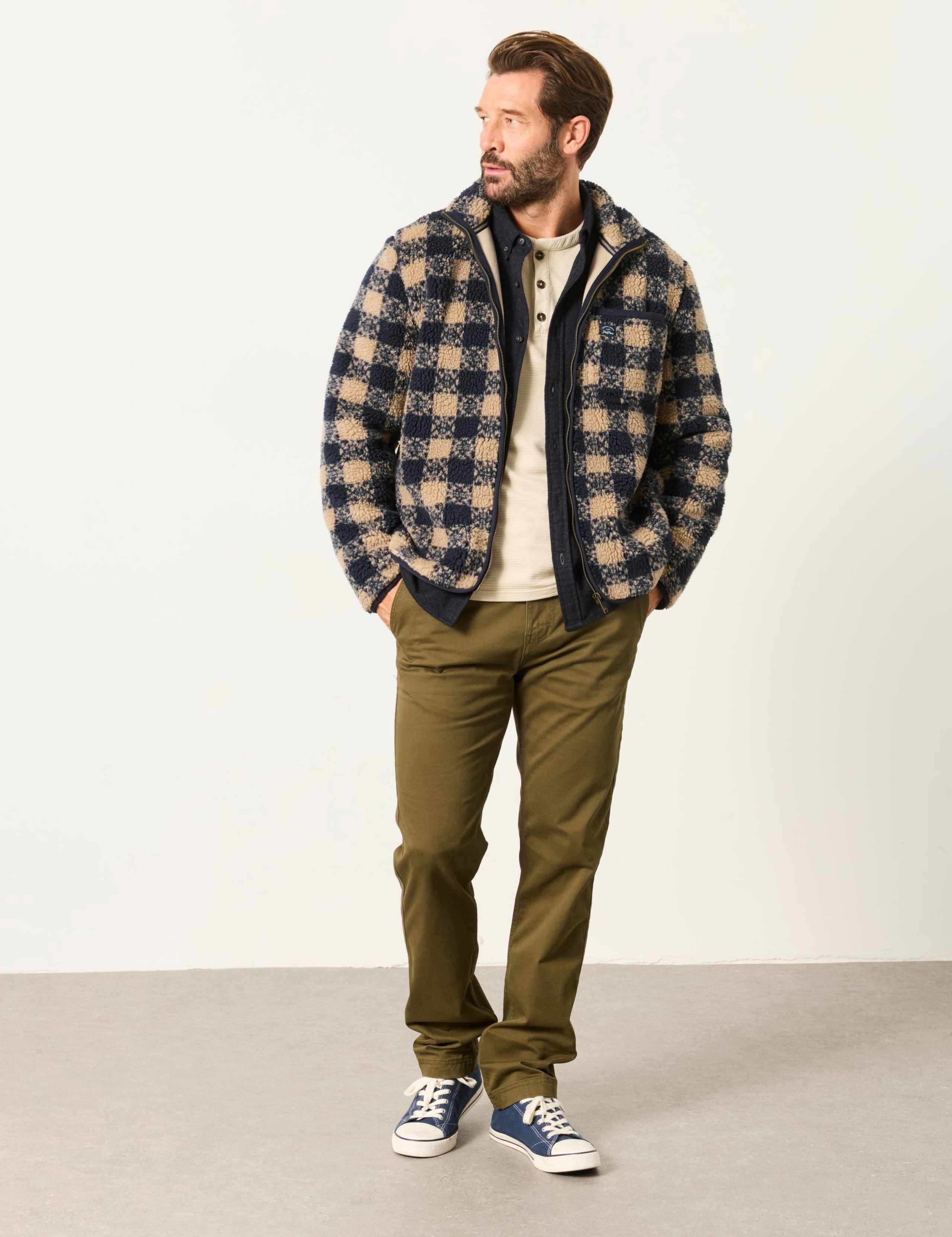 Checked Zip Up Fleece 3 of 6