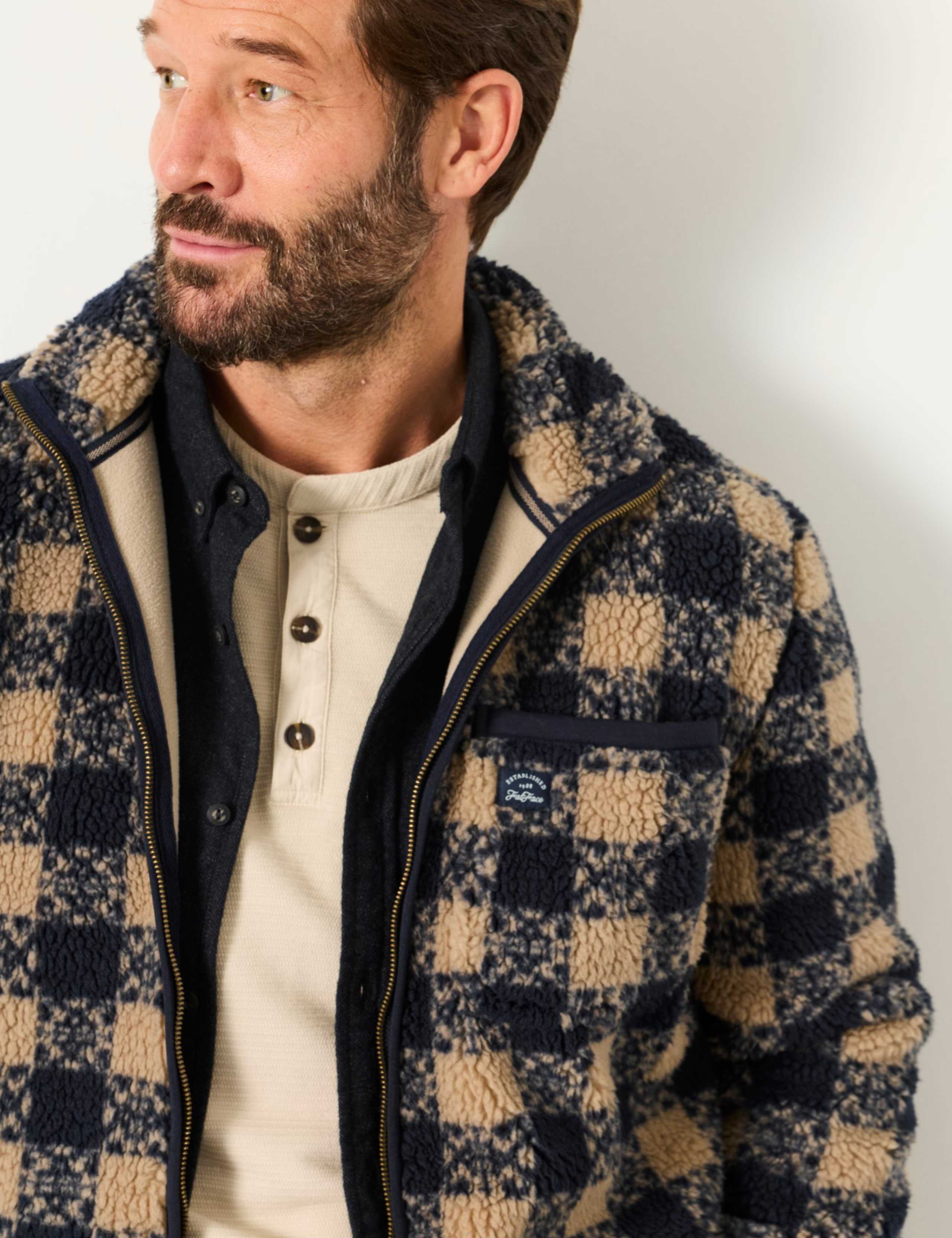 Checked Zip Up Fleece 6 of 6